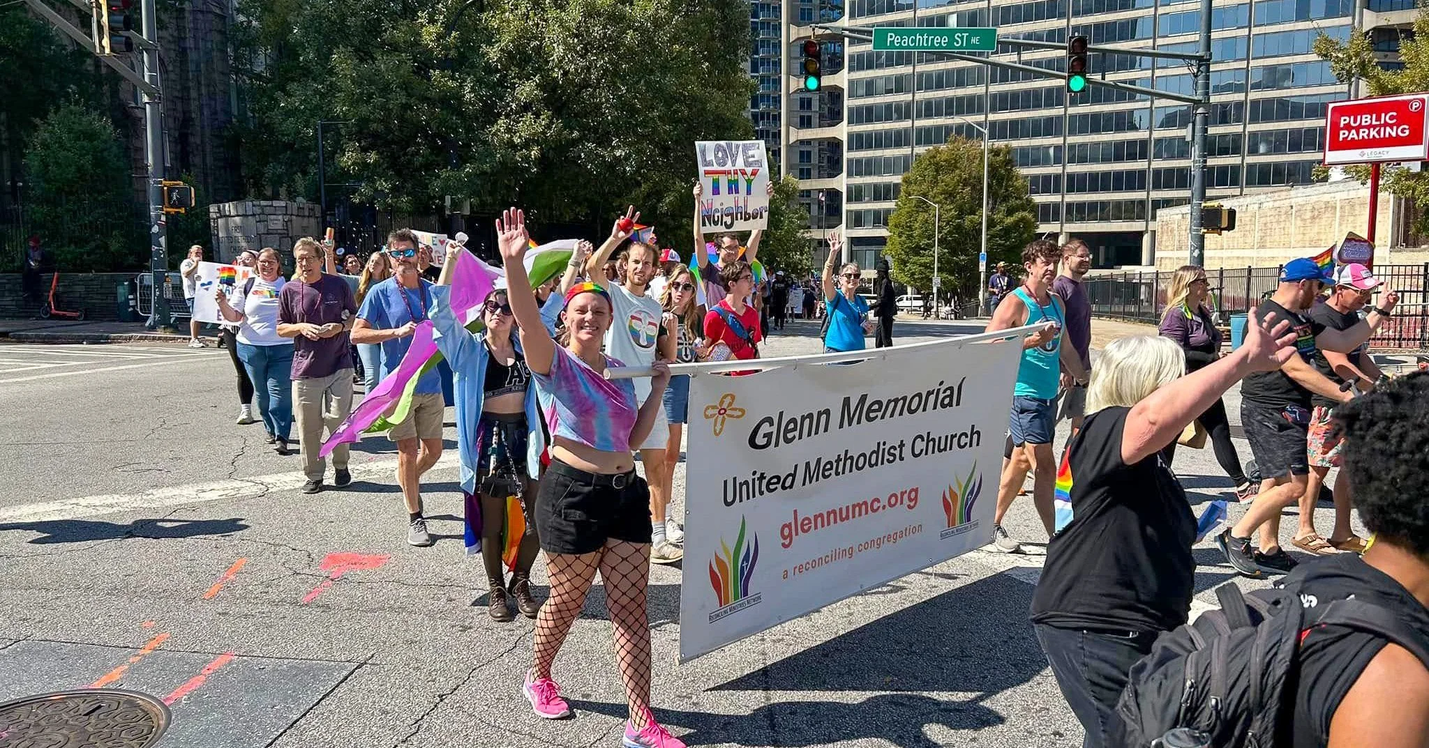 Atlanta Pride is this weekend! Get ready to join Glenn and other UMC churches to celebrate pride with two upcoming events:
The UMC float Build and sign making event will take place on this Saturday, the 11th, from 9:00am-4:00pm, at @neighborhoodchur