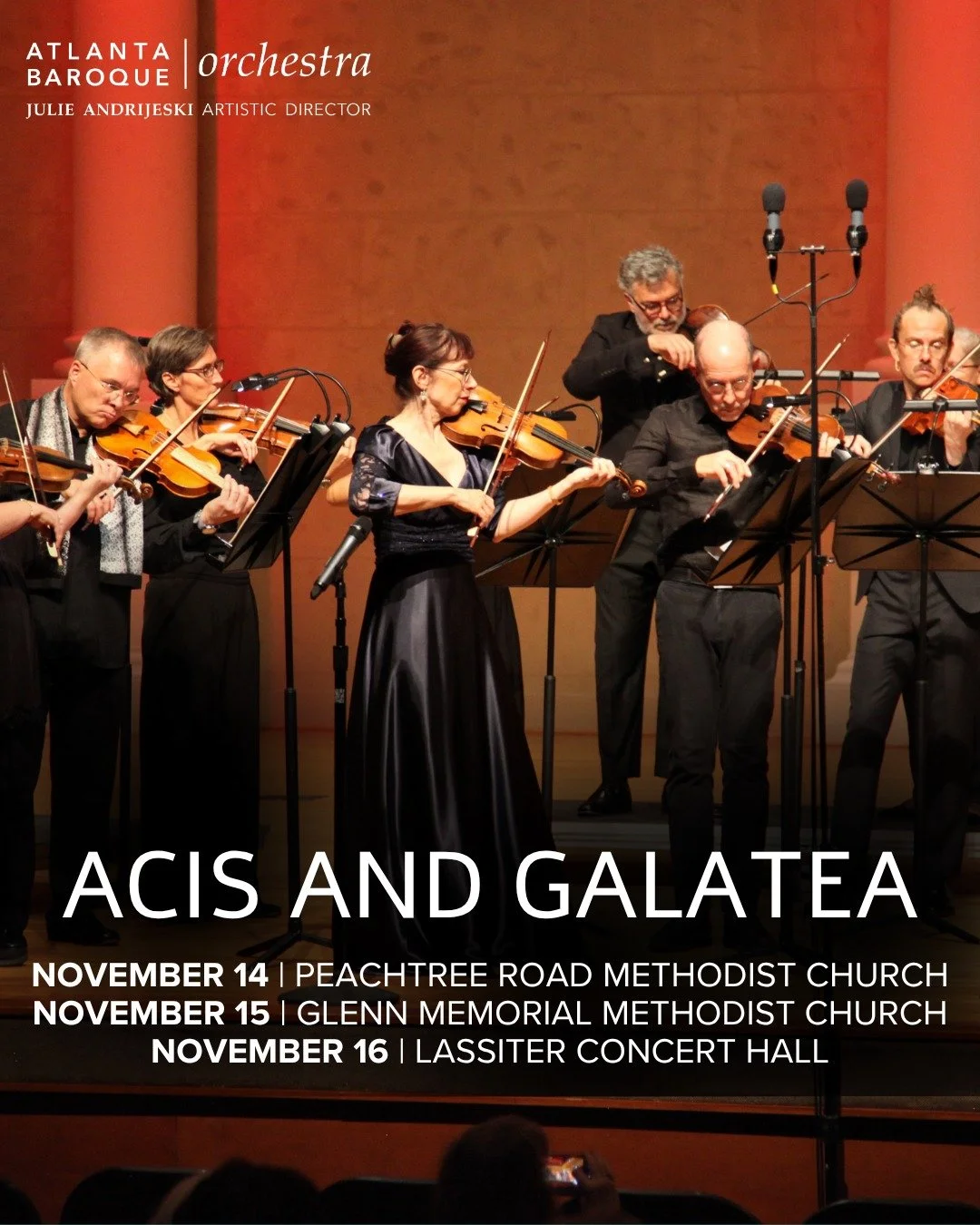 We are honored to host the @atlbaroque for their concert in our Sanctuary this Saturday at 3pm! Acis and Galatea is an esteemed English opera based on Greek mythology. As friends of our music program, we hope you'll come support the Orchestra, GSU Ch