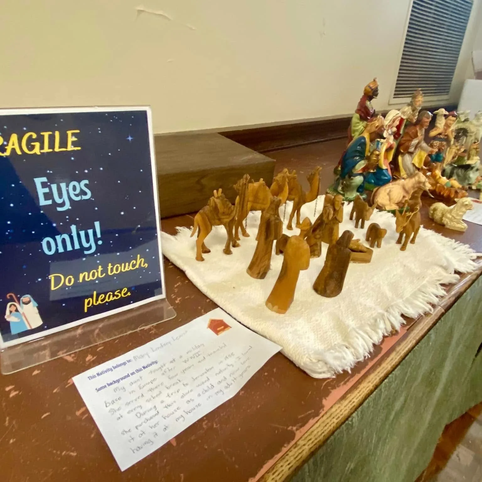 Tomorrow is the first Sunday in Advent, and we invite you to join us for worship! At our 8:30 and 11am services, we'll prepare our hearts for Christ's coming. After both  worship services, at 9:30am and again at noon, we invite you to our Nativity Se