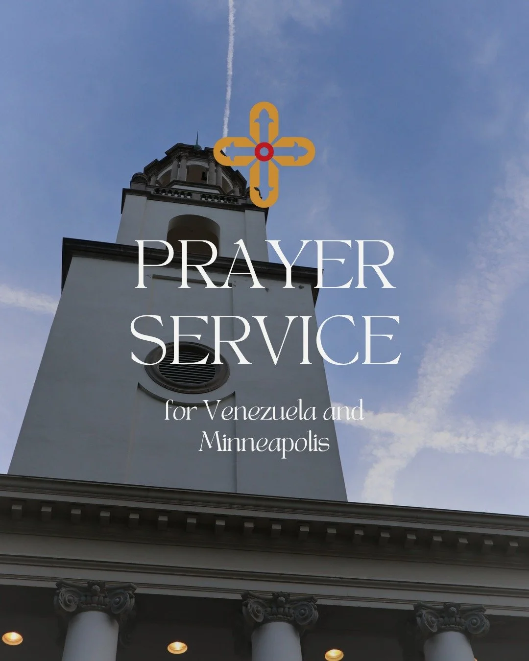 A meditative prayer service will be held in the Little Chapel tomorrow, January 14, at 6pm. This service is a response to the events unfolding in our country in relation to both Minneapolis and Venezuela. All are invited to a time of sharing, music, 