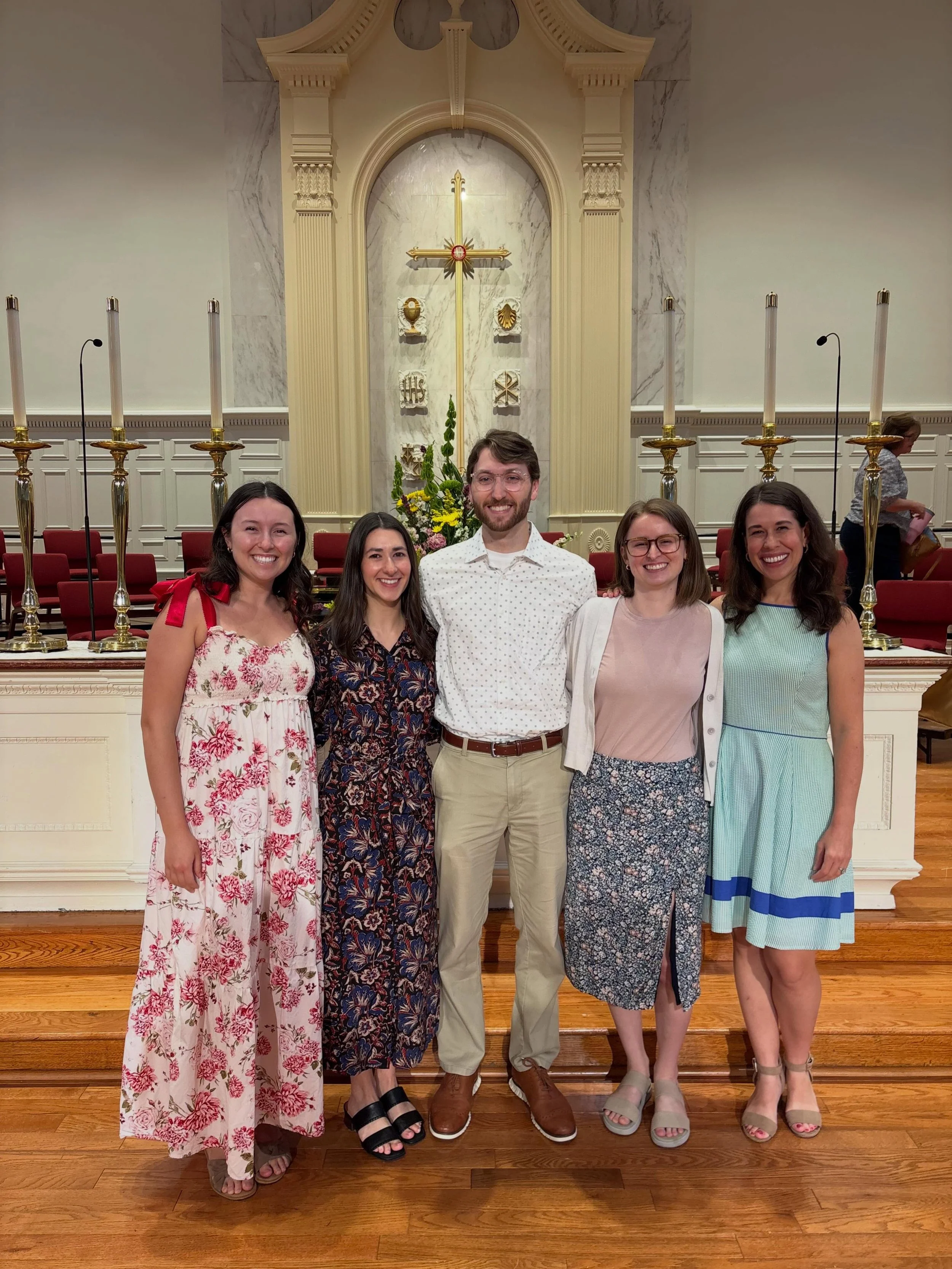 Beautiful morning officially welcoming this crew into the Glenn family! Congratulations to Lydia, Brantley, Dean, Madeline, and Laurie Ann! We love you!