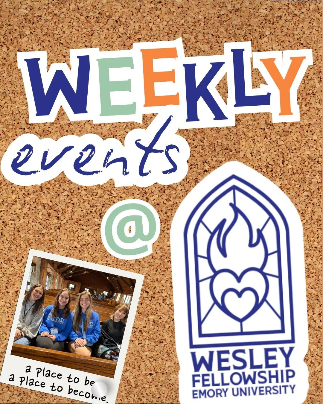 A week in the life of Emory Wesley! Our weekly programming begins next week, and we can&rsquo;t wait to see you there!

Join us on Sunday mornings for worship and Sunday School at Glenn Memorial United Methodist Church. There are two opportunities fo