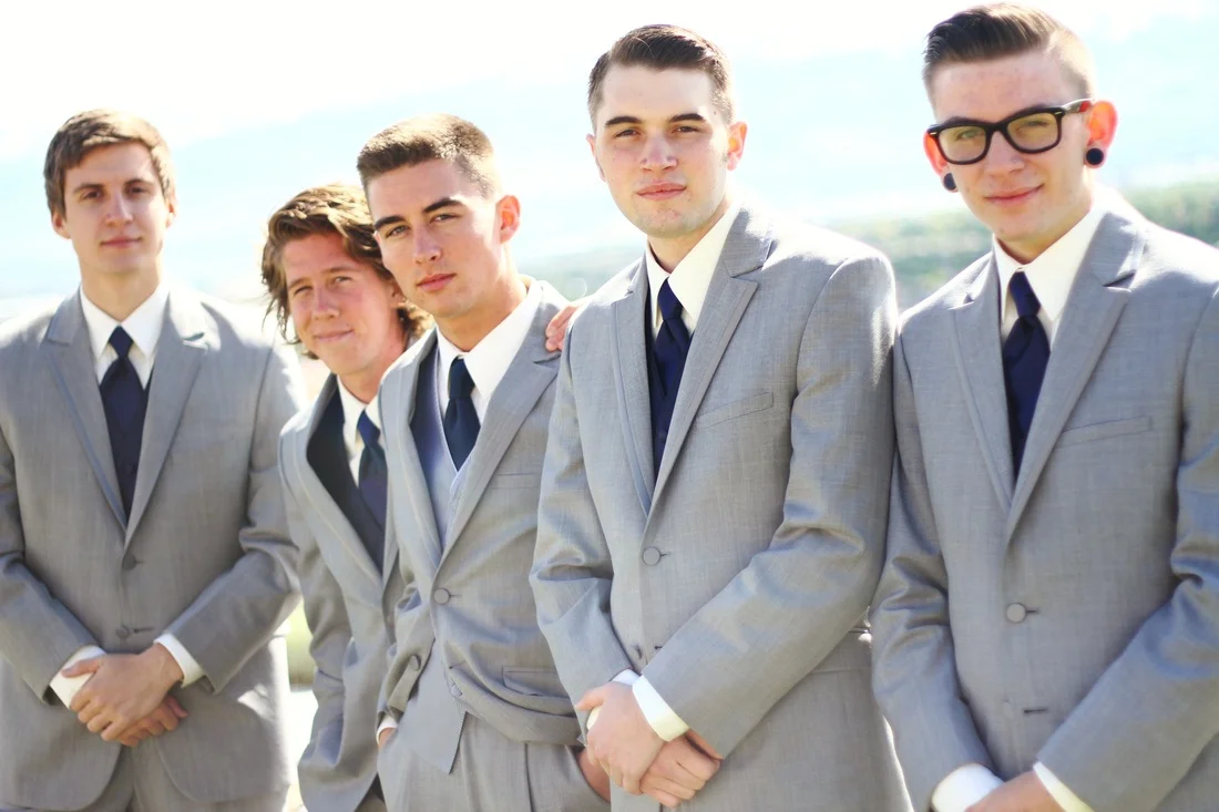wedding photography, groom, best men, man, groomsmen, grey, tuxedo, tux, fancy, vintage, guys, gray, navy, wedding colors, candid, casual, bride and groom photos, before the wedding, photo