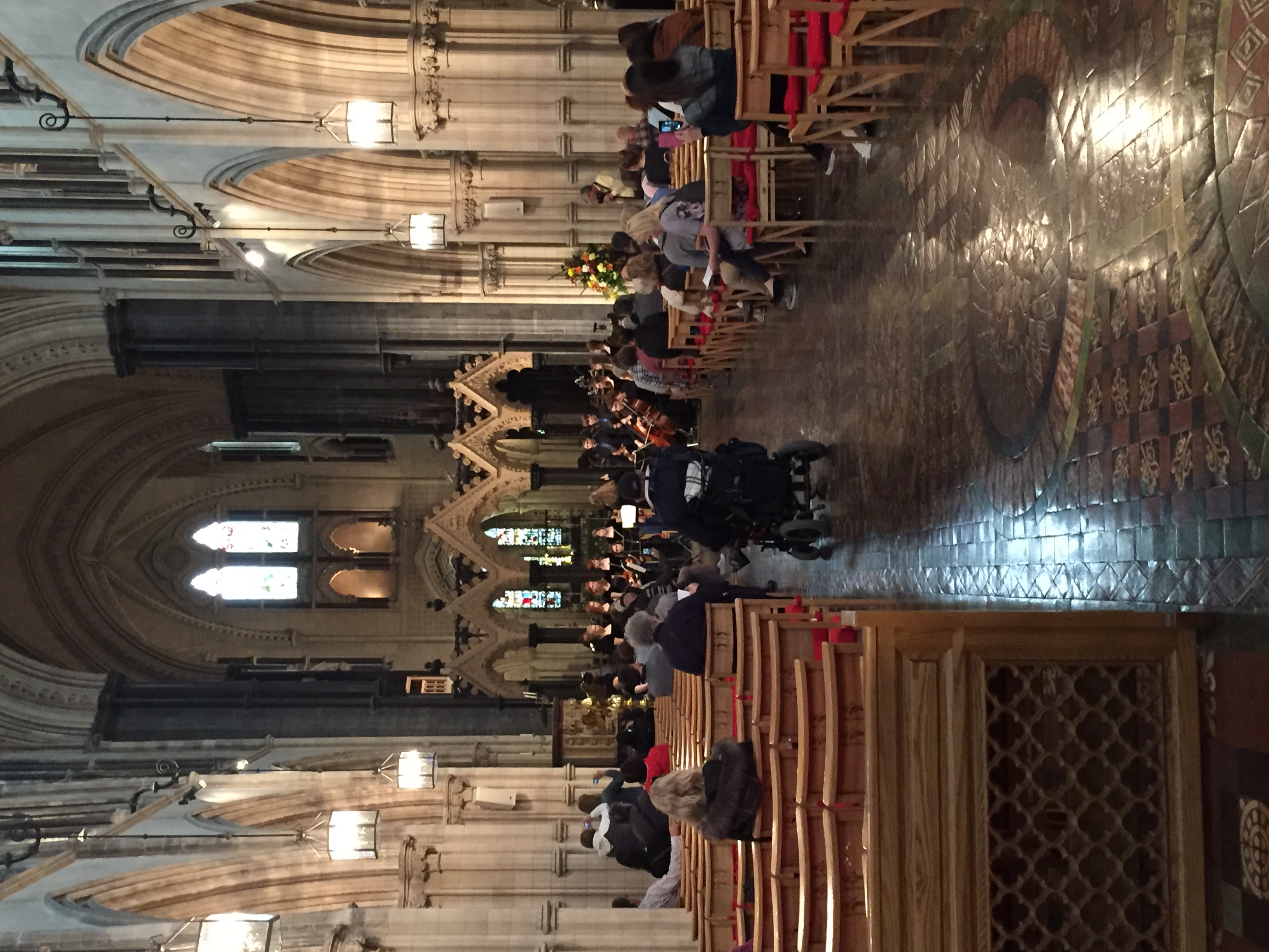 There was a touring high school chamber choir giving a concert there today. The music added something to the ambiance of the building.