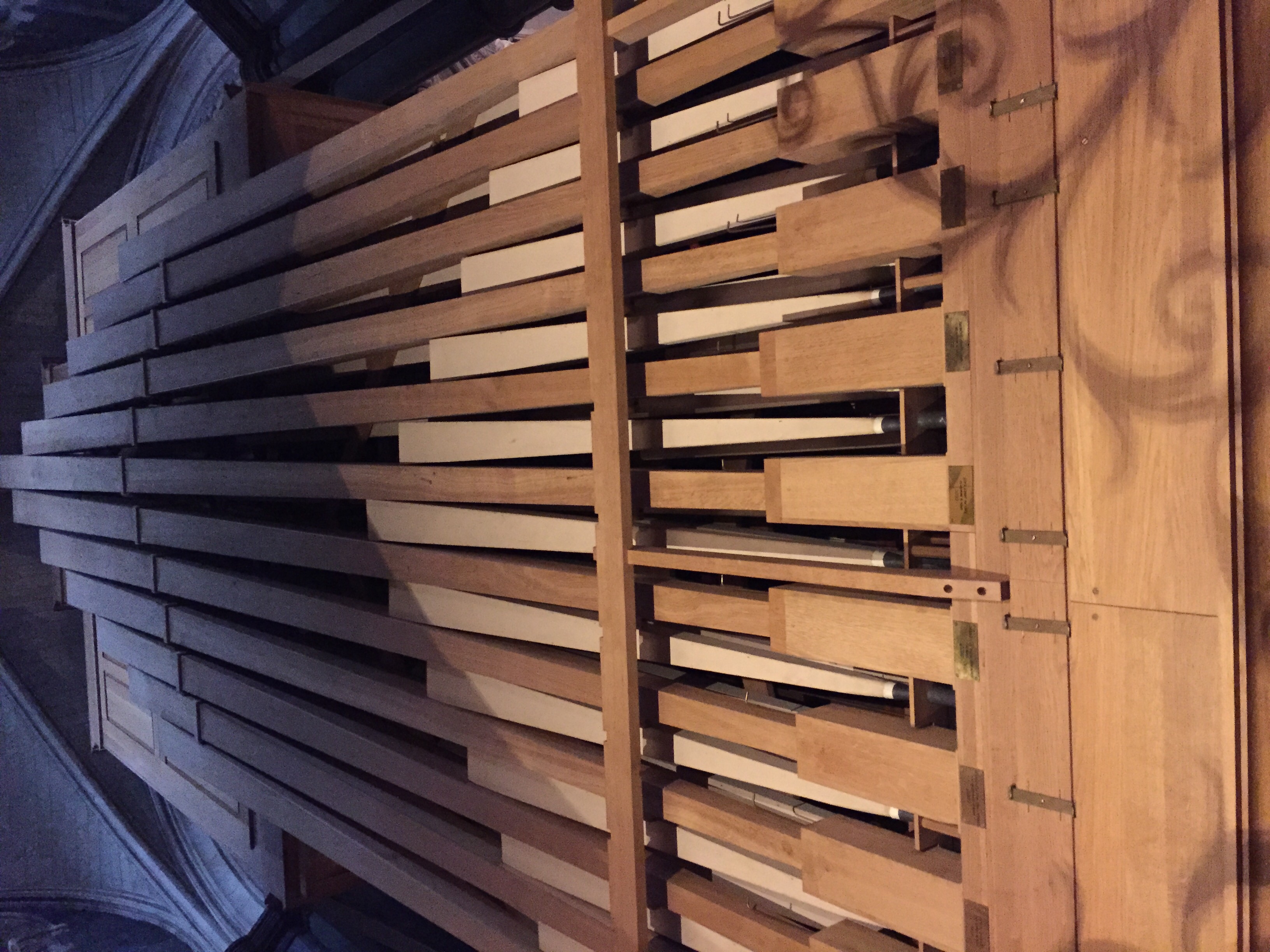 Huge organ pipes.