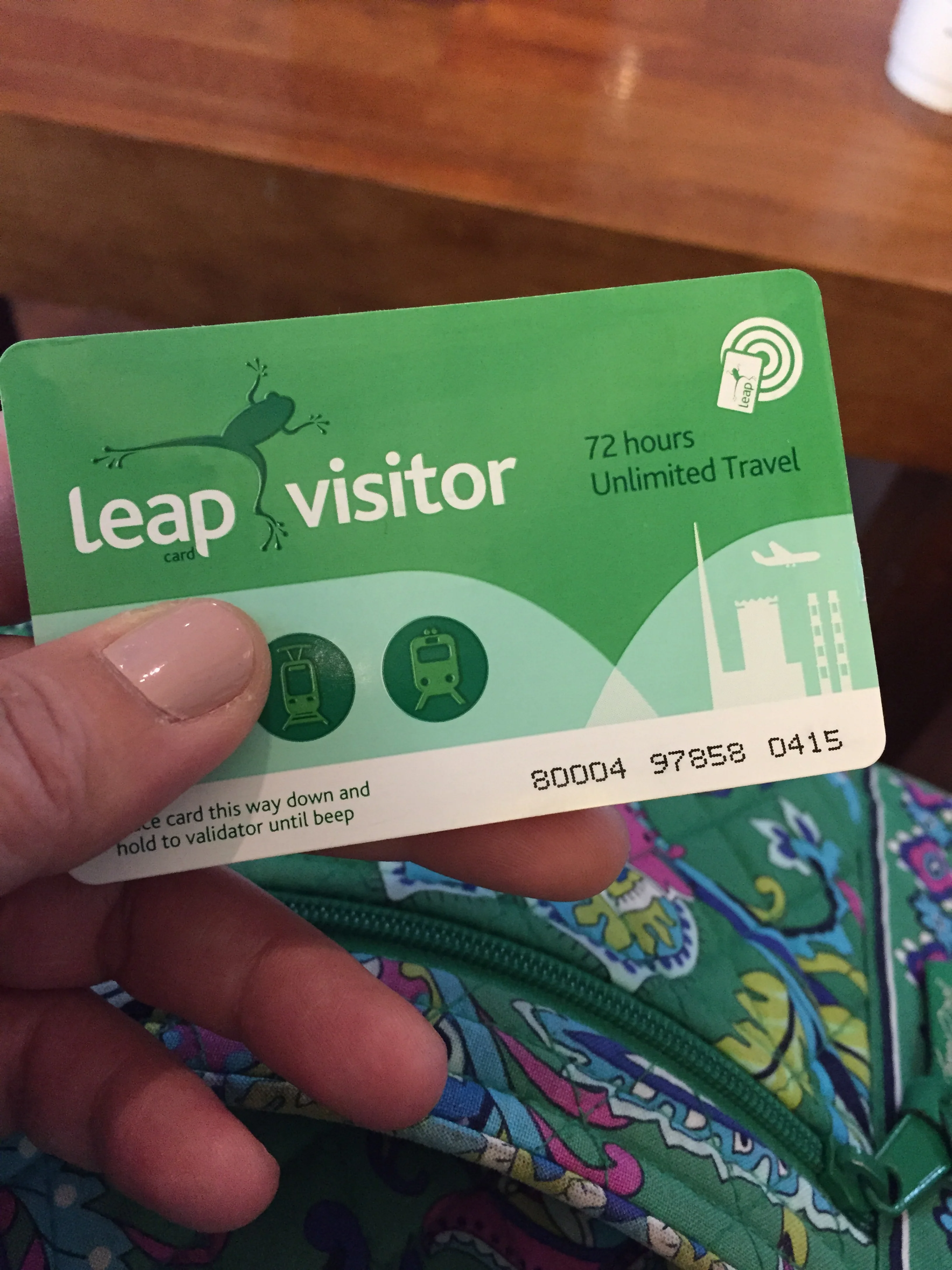 Leap Card...allows you access for any public transportation in Dublin...NOT cabs. We purchased it at the airport when we arrived.