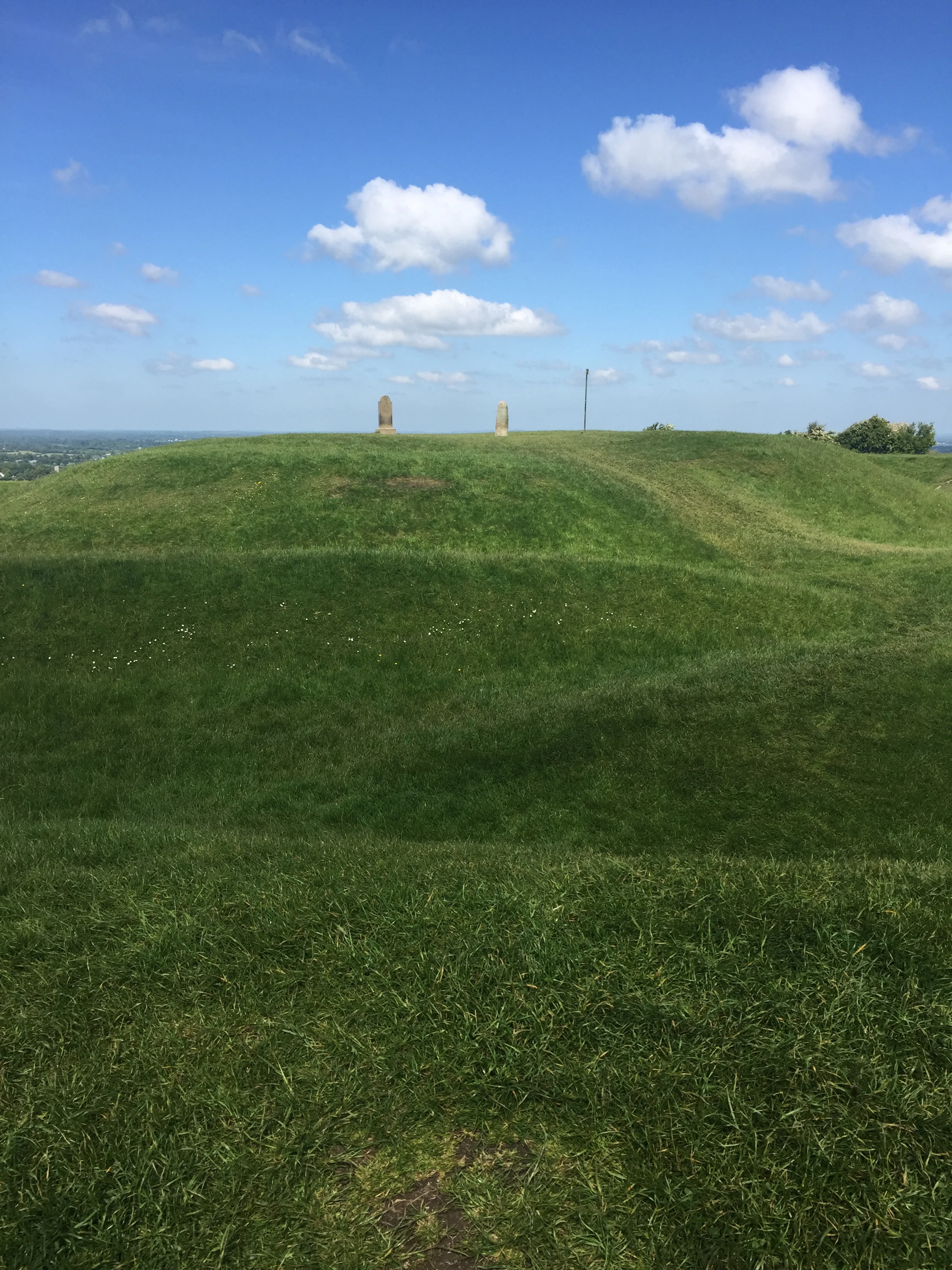 All of the humps in the grass were once tunnels and caverns.