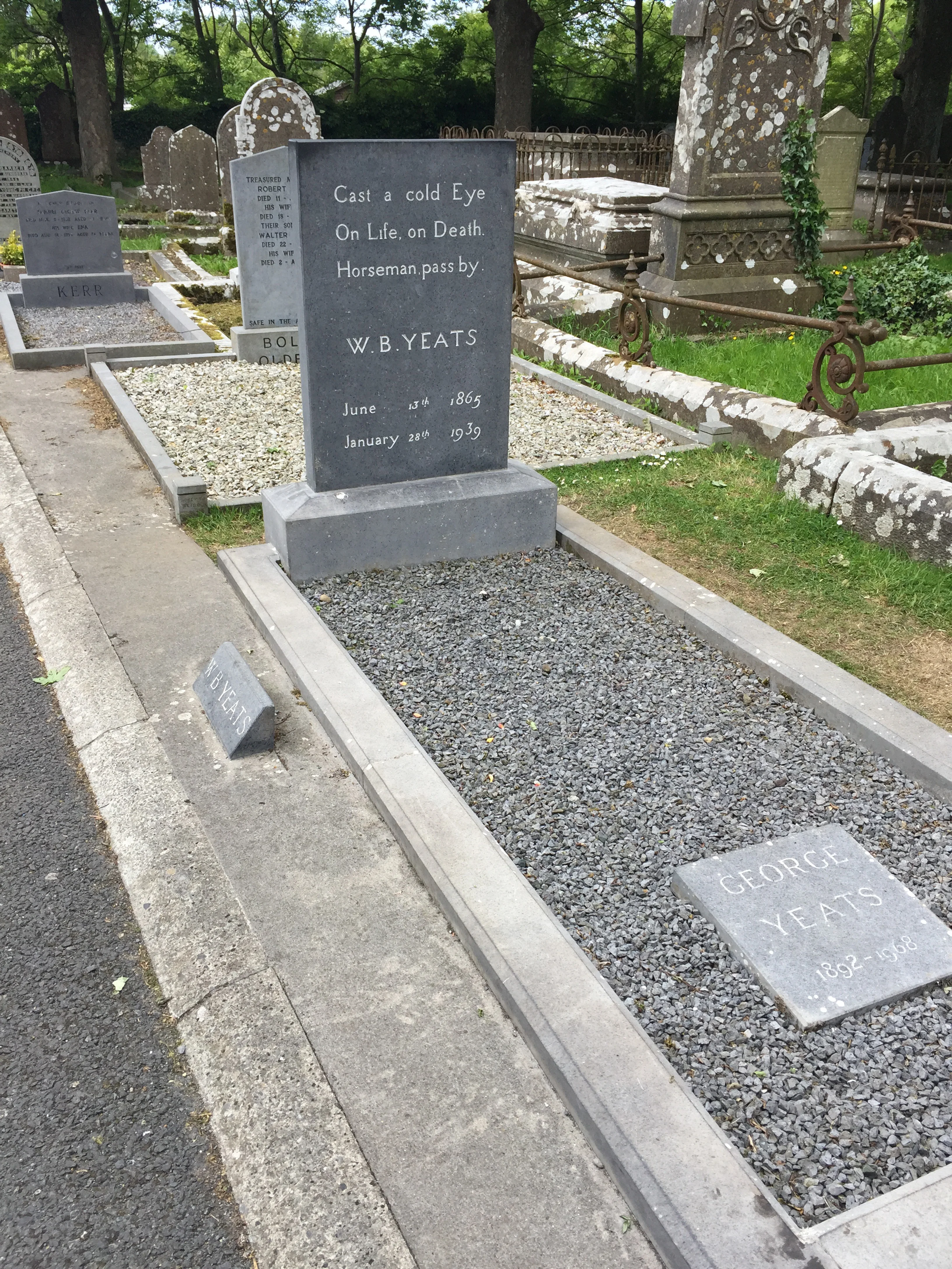 Yeats's grave.