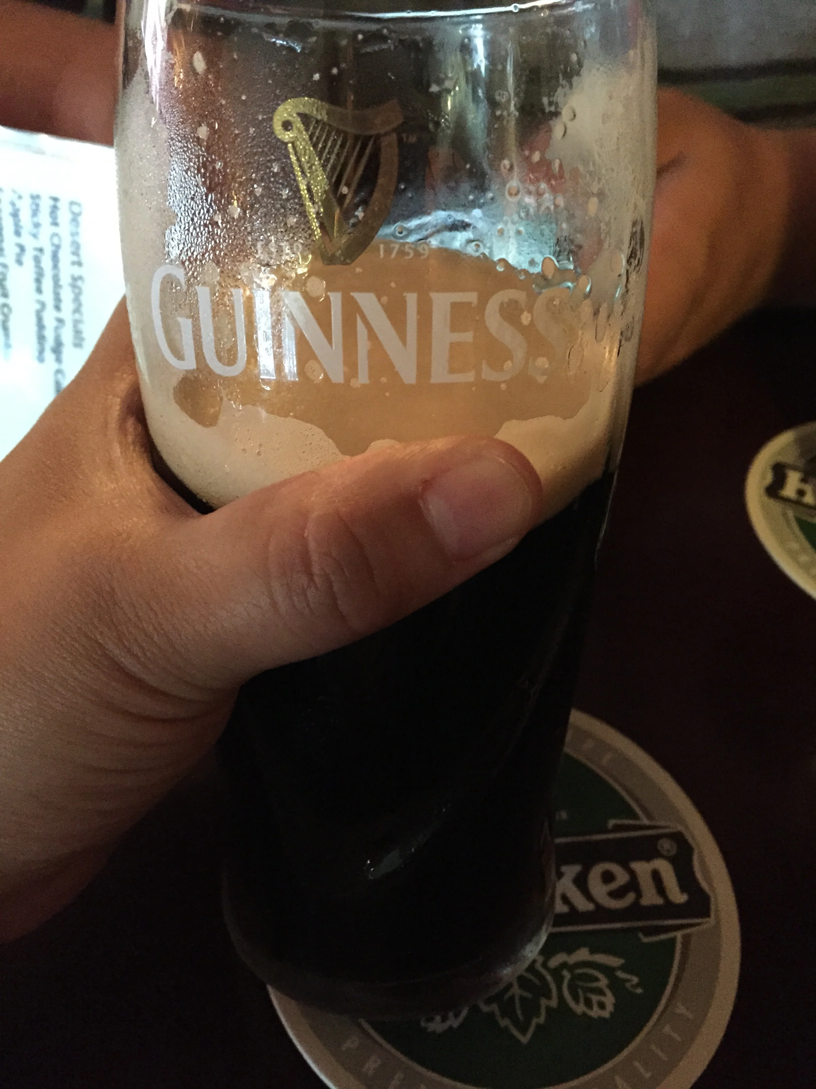 Our last Guinness in Ireland...SAD.
