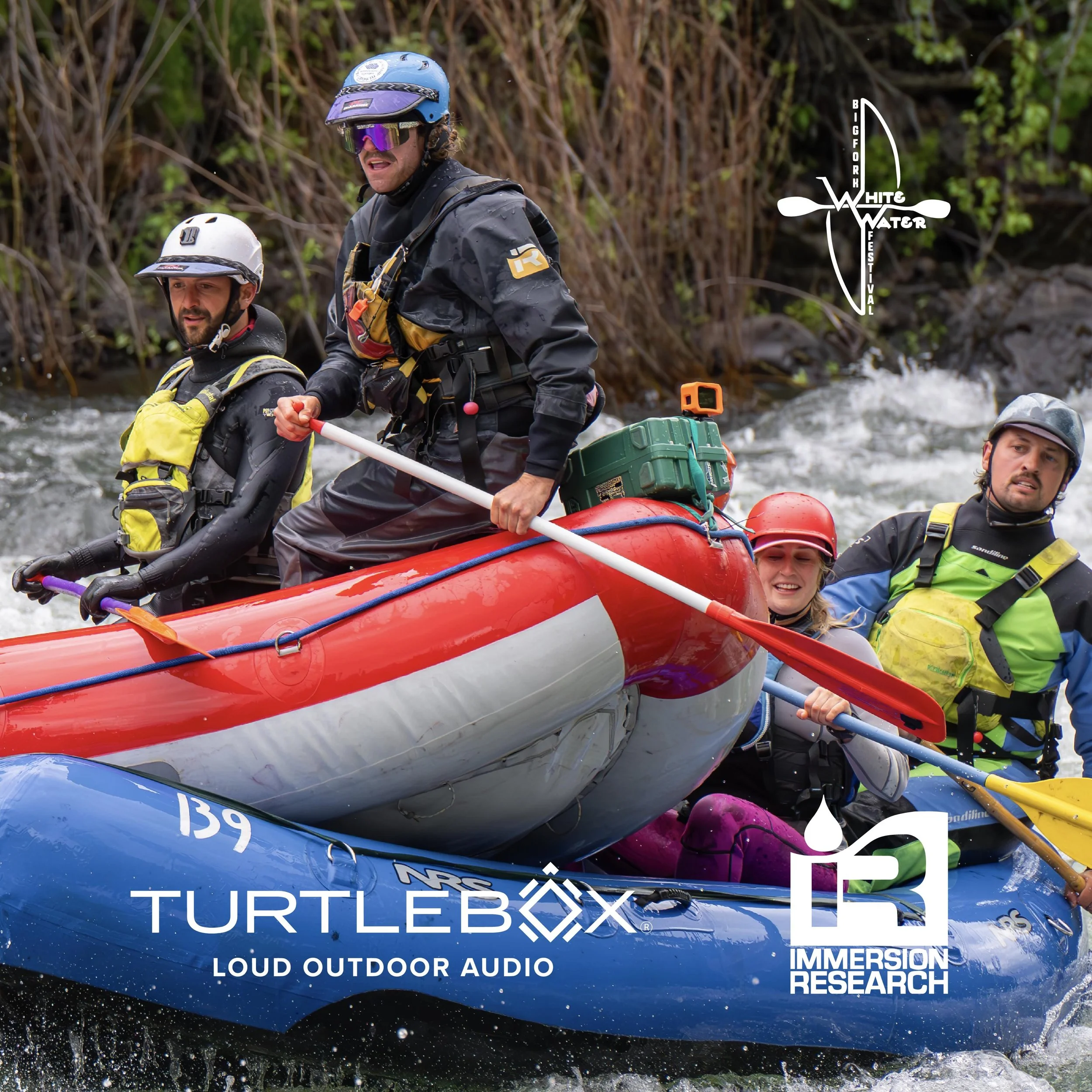 BIG energy for our Class III sponsors, @turtleboxaudio &amp; @immersionresearch!! 

From rigging rafts at sunrise to post-race beers in the grass, @turtleboxaudio keeps the stoke high all weekend long. Their speakers are built for wild places. Waterp