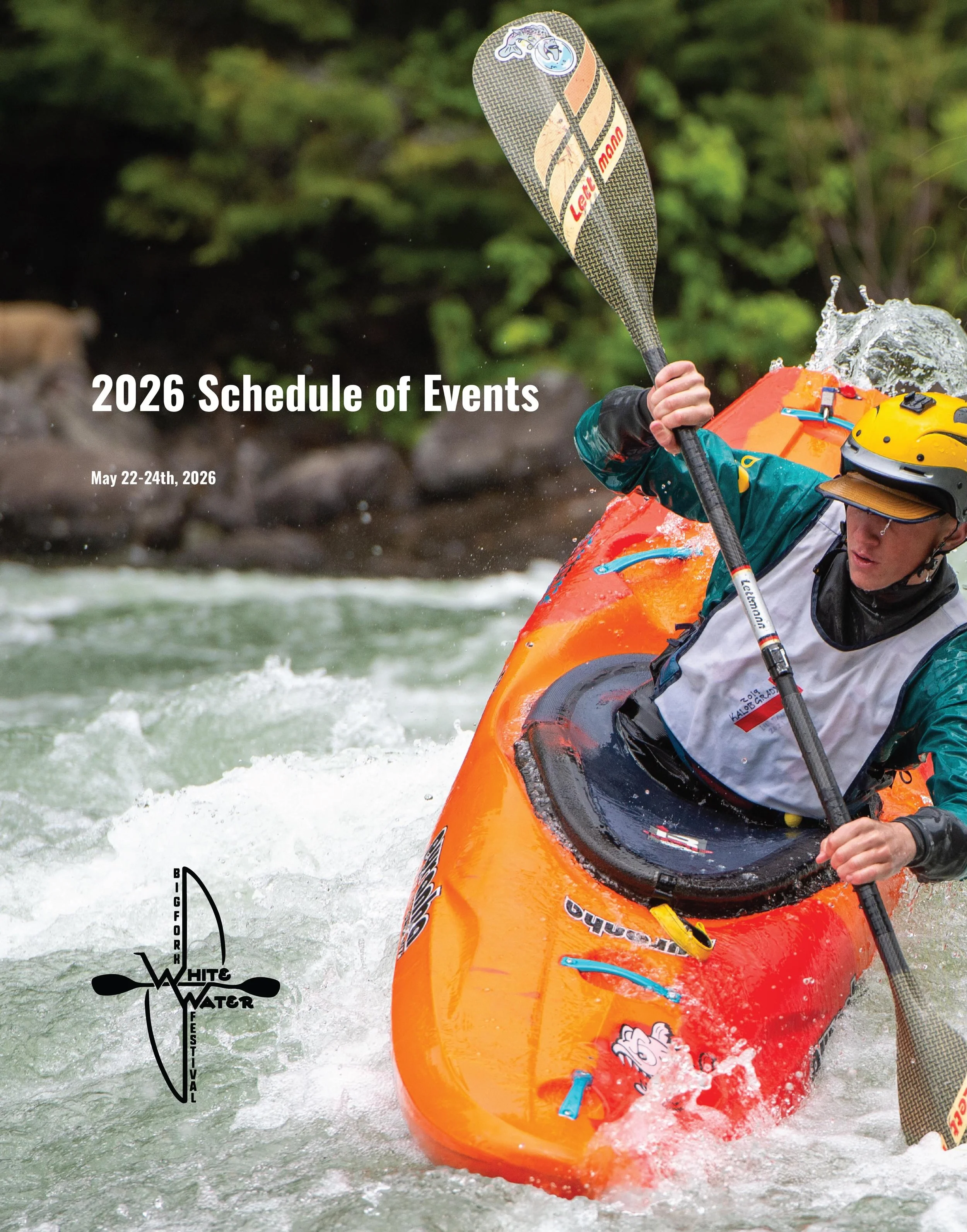 Schedule of Events: intense whitewater, incredible vendors, and amazing spectator locations!! Swipe to see our line up >>>

For additional information, visit www.bigforkwhitewaterfestival.com