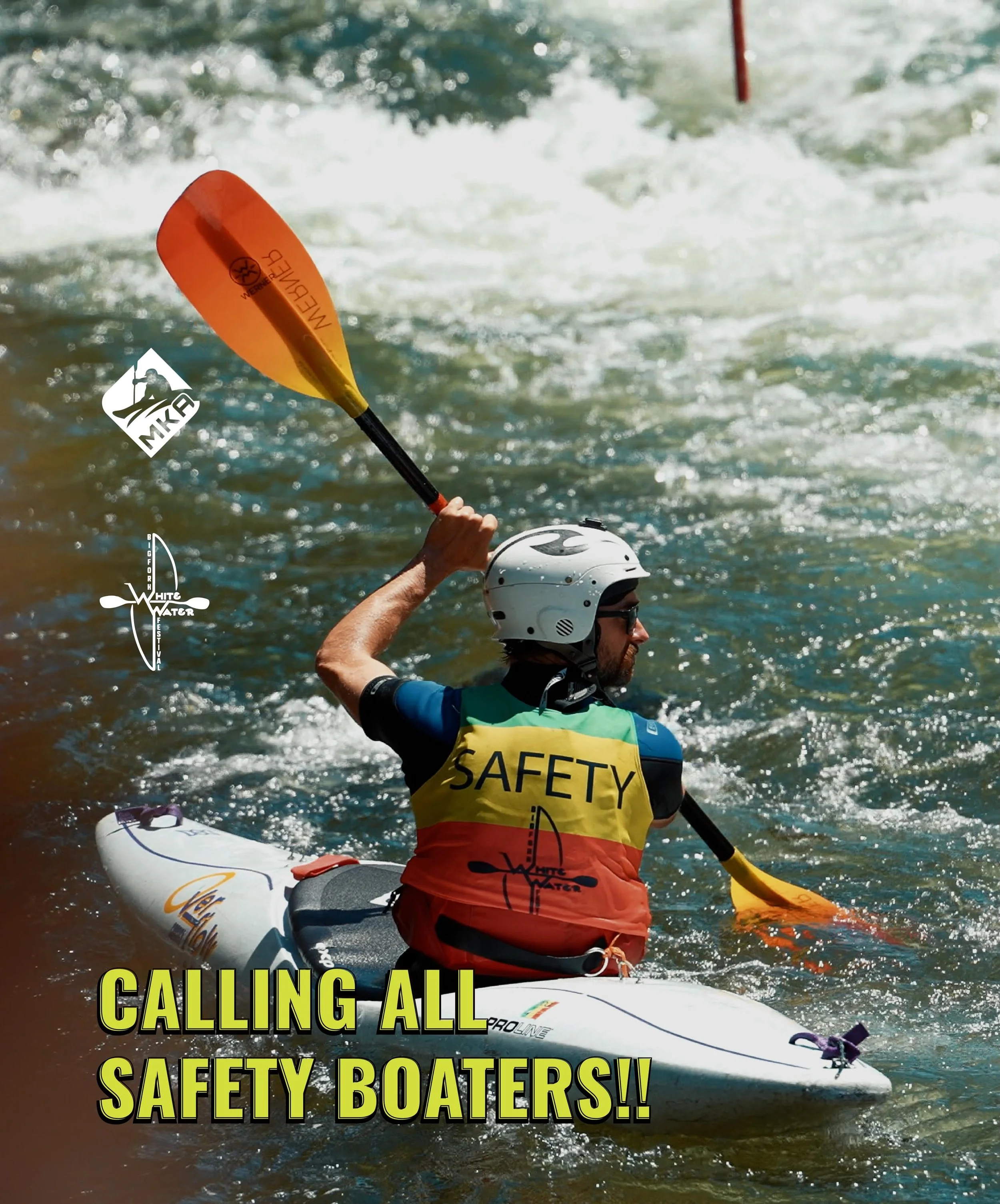 CALLING ALL SAFETY BOATERS 🚨

We need safety boaters for Bigfork Whitewater Festival this Saturday + Sunday!

If you&rsquo;re available to help keep racers and spectators safe out there, we&rsquo;d love to have you on the water with us.

Please cont