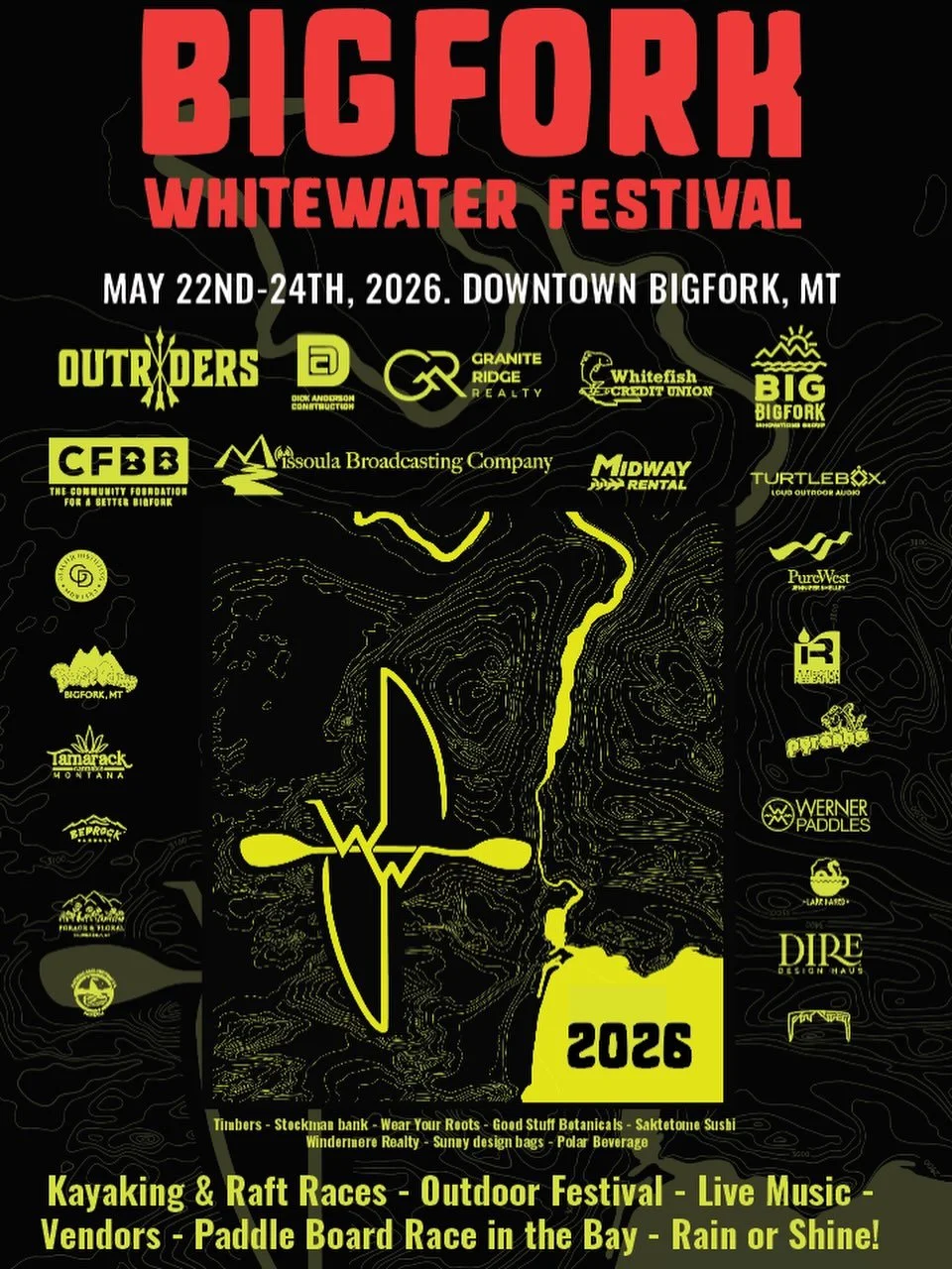 Day one of the 51st Annual  is officially underway 🌊

The Wild Mile is up, racers are rolling into town, and Memorial Day weekend in Bigfork is off to an unreal start. Whether you&rsquo;re here to race, spectate, volunteer, or just soak up the river
