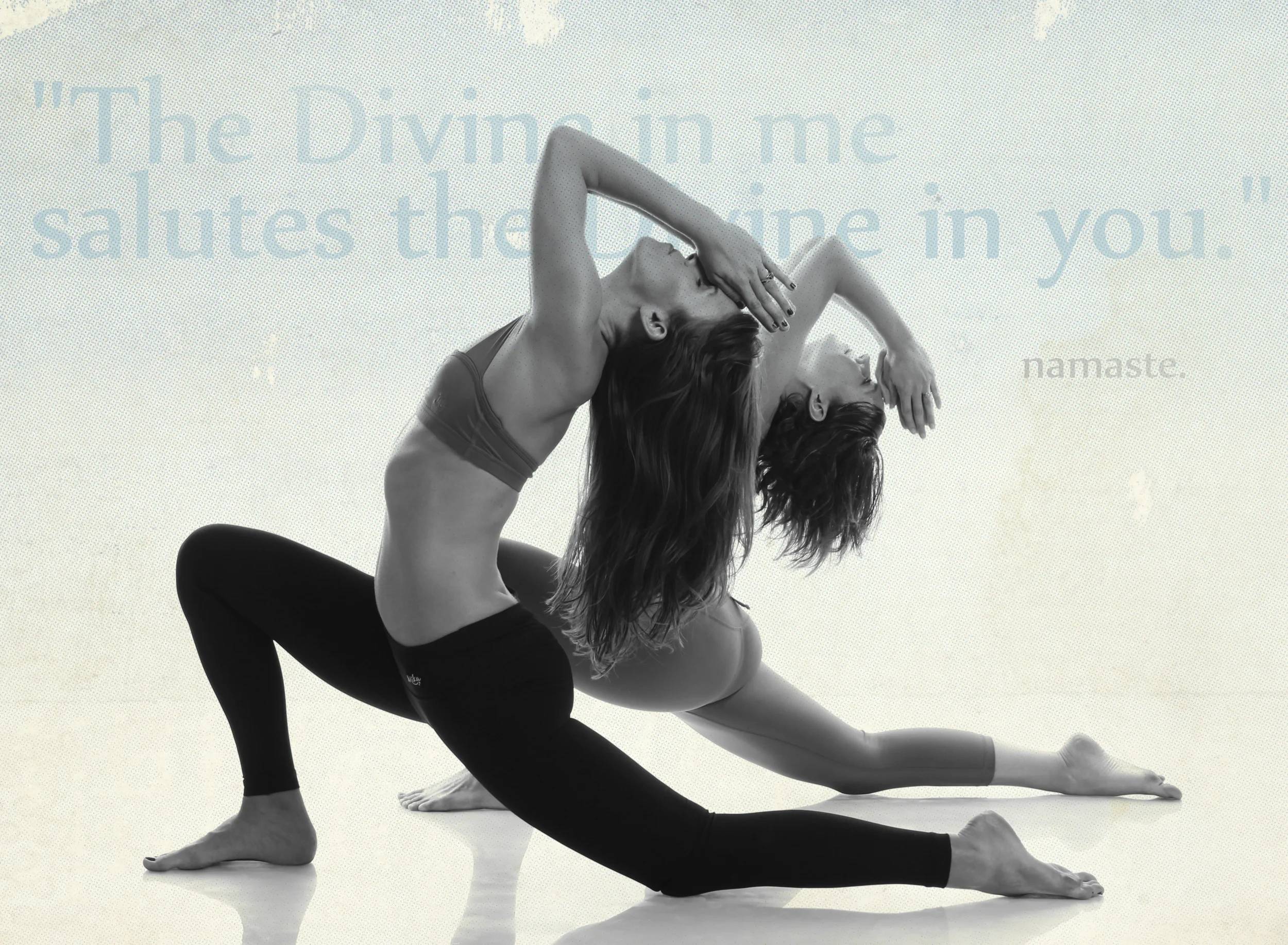 "Nama" means bow, "as" means I, and "te" means you. Therefore, Namaste literally means "bow me you" or "I bow to you."
