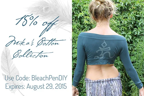 DIY Bleach Pen Drawing