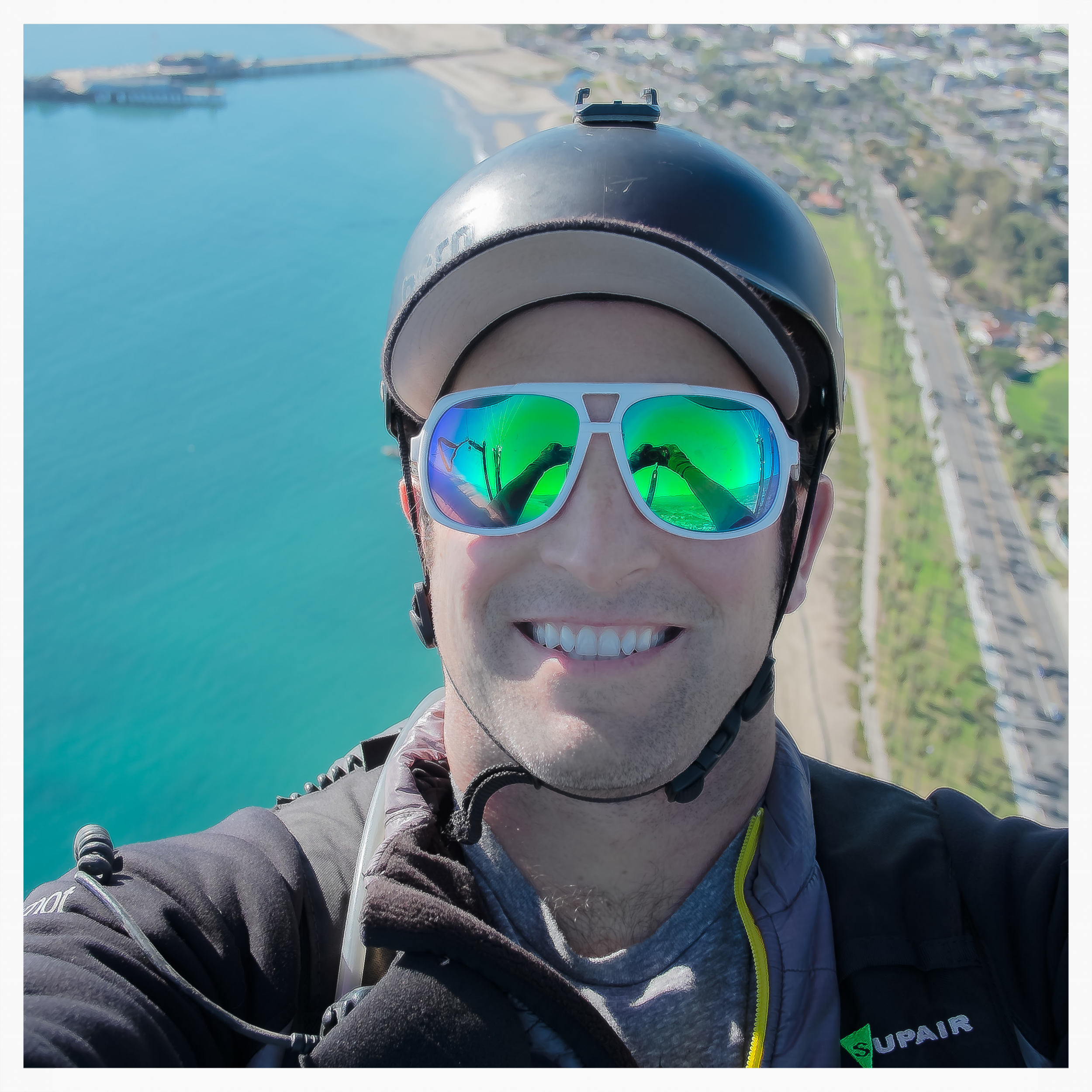 Paragliding over beautiful Santa Barbara, CA