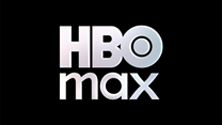 HBO Max logo with white text on a black background
