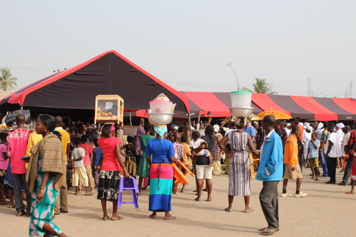 Lorry Park, the open air marketplace in Adidome.
