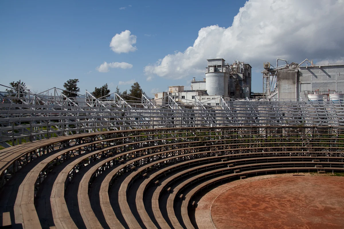 The theater at the Old Olive Press in Eleusis.