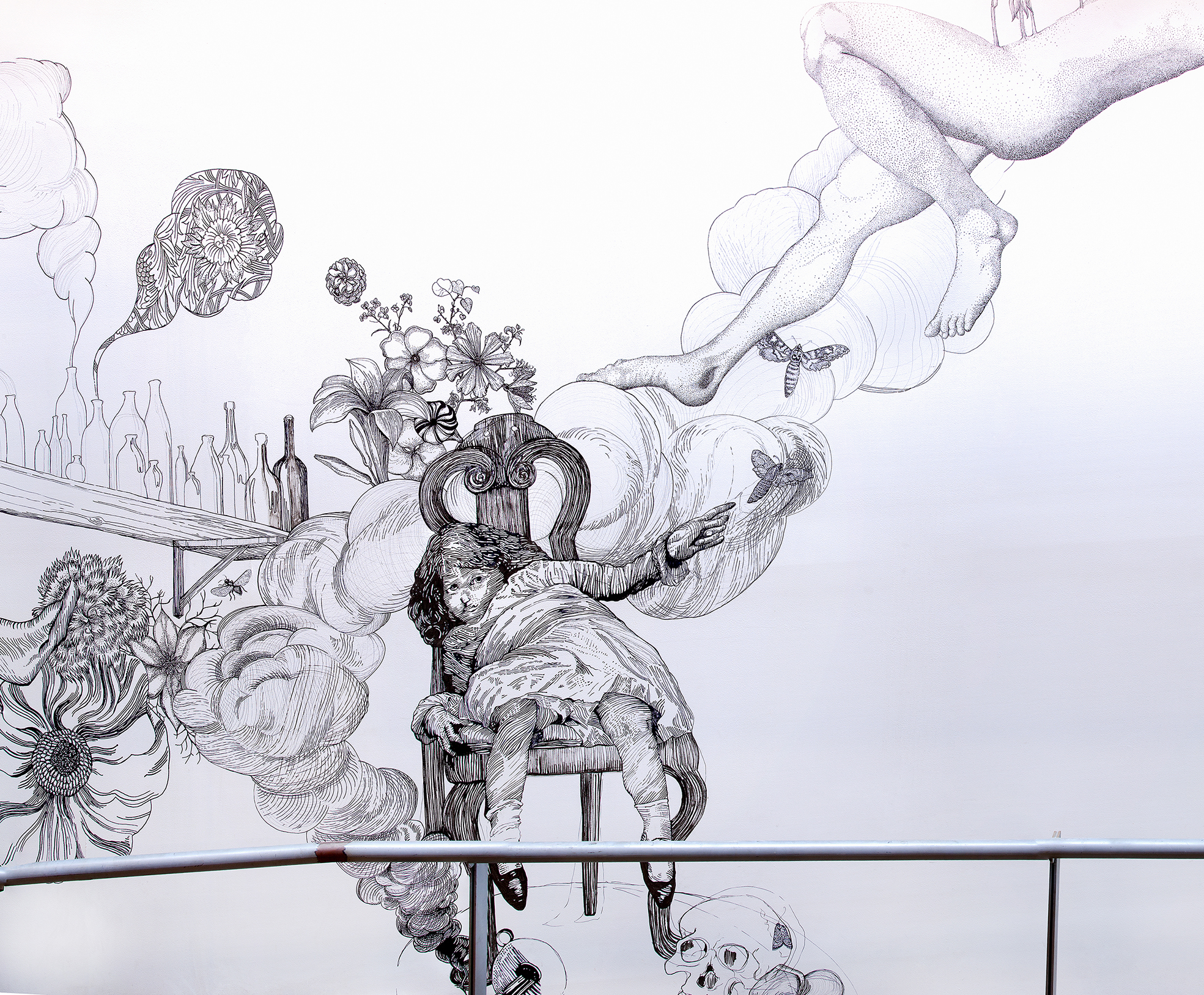 Wall Mural for Zekka (detail), 2009-2012