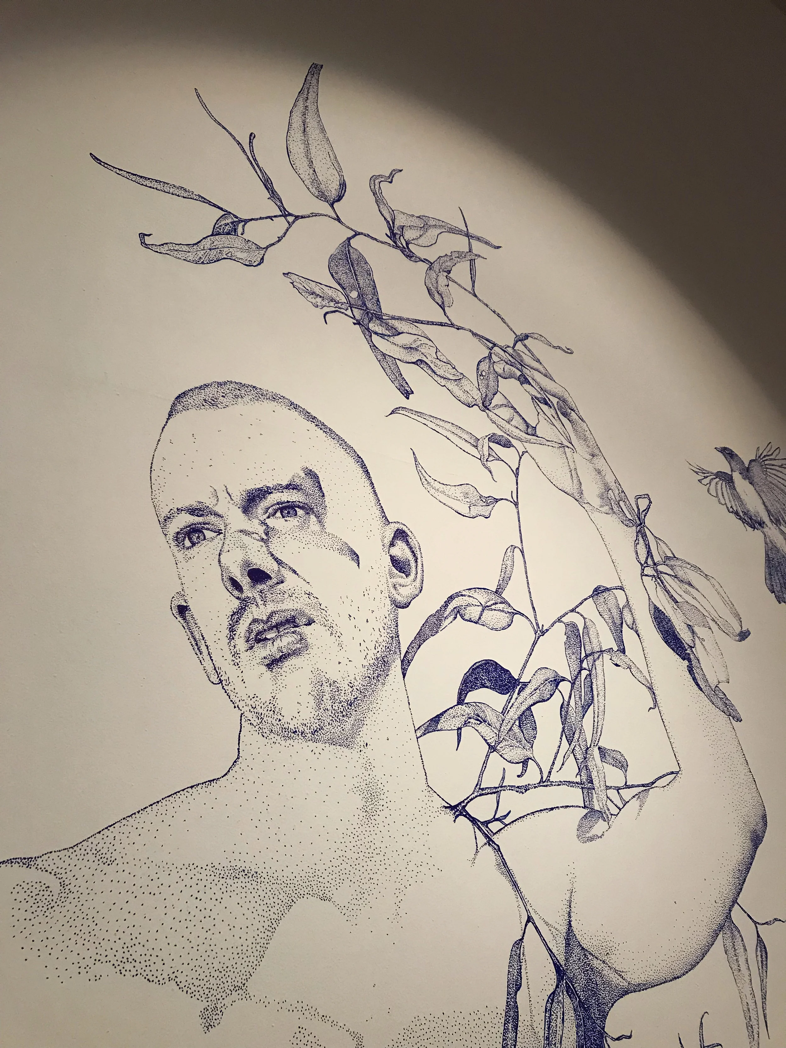 'Daphne (portrait of David Charles Collins)', (detail), 2018