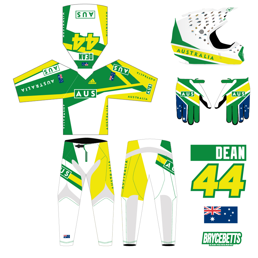 Australia BMX Racing Olympic Gear Design