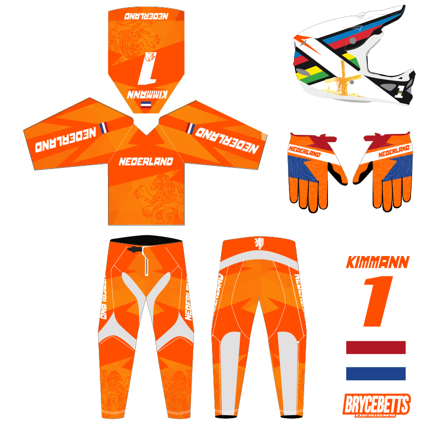 Dutch Colombia BMX Racing Olympic Gear Design
