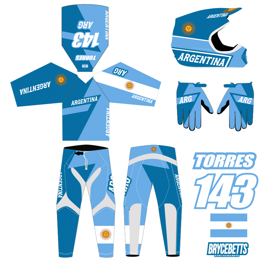 Argentina BMX Racing Olympic Gear Design