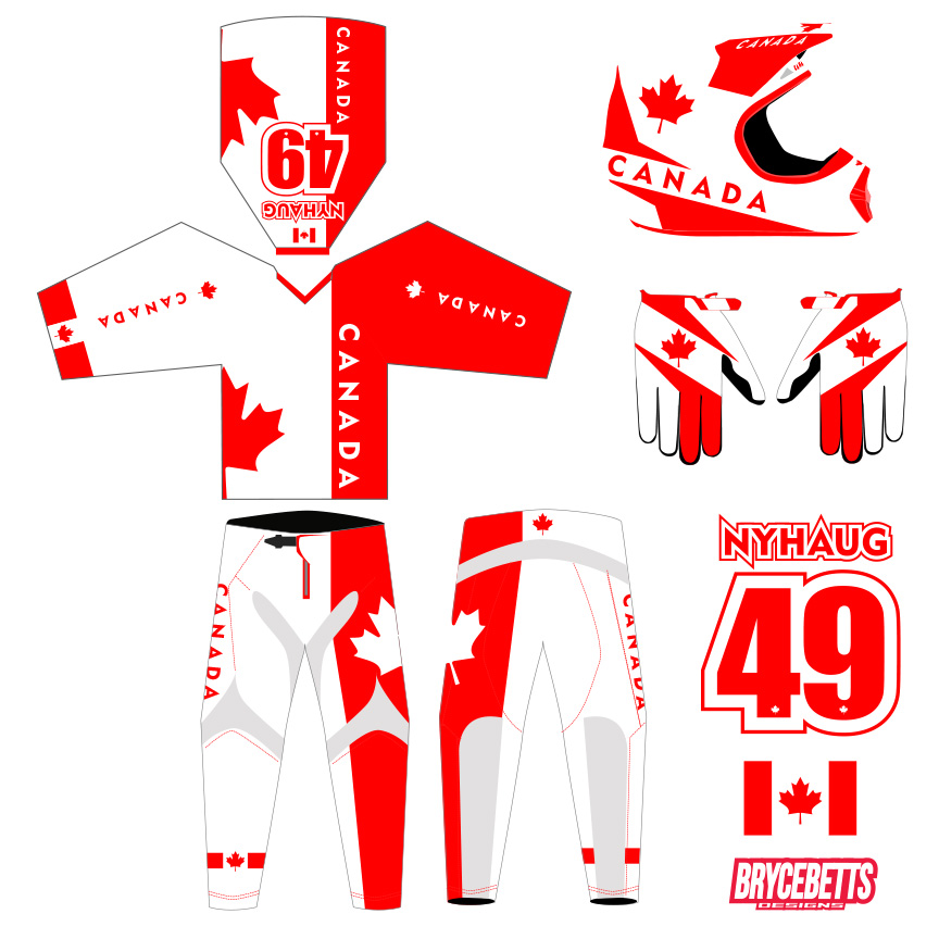 Canada BMX Racing Olympic Gear Design