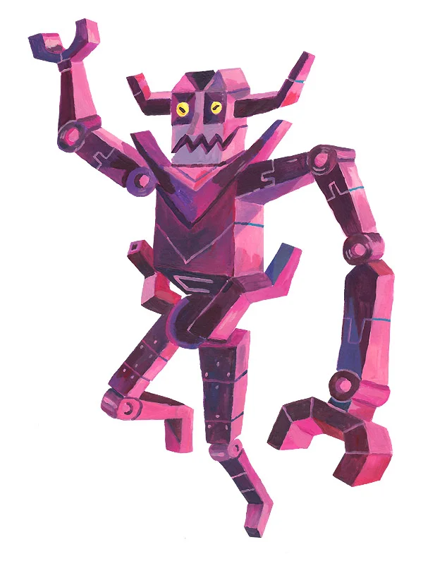  Porträts und Animations Clip der Pearlbreakers für ihr Debüt Album 190 x 190 mm, Acryl auf Papier  Animation: Jessica Studer 