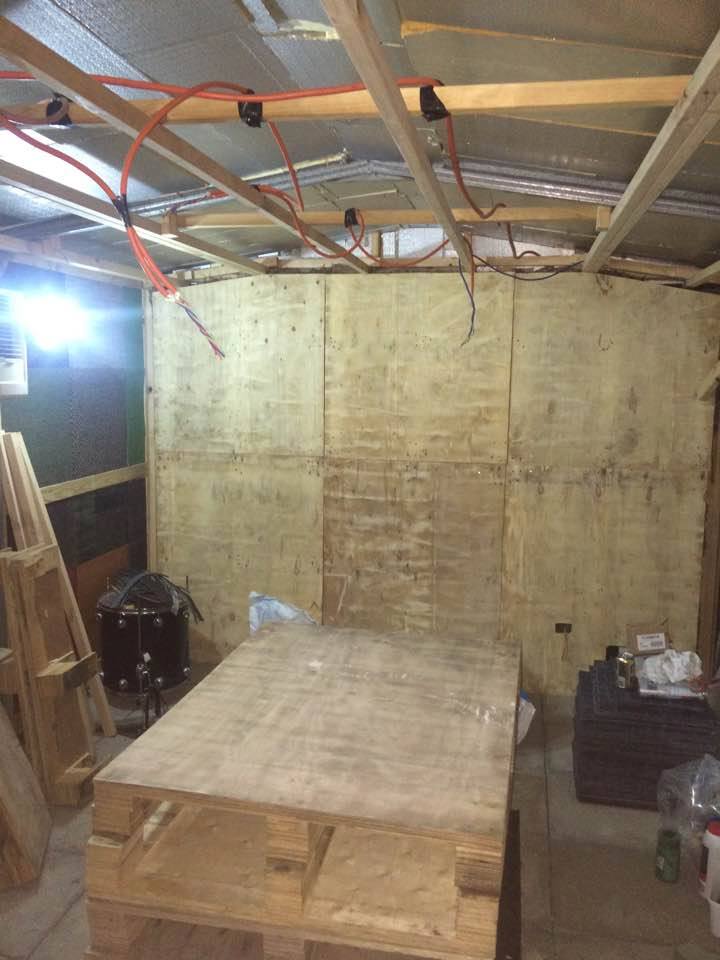 Progress shot of the studio, 21/05/17