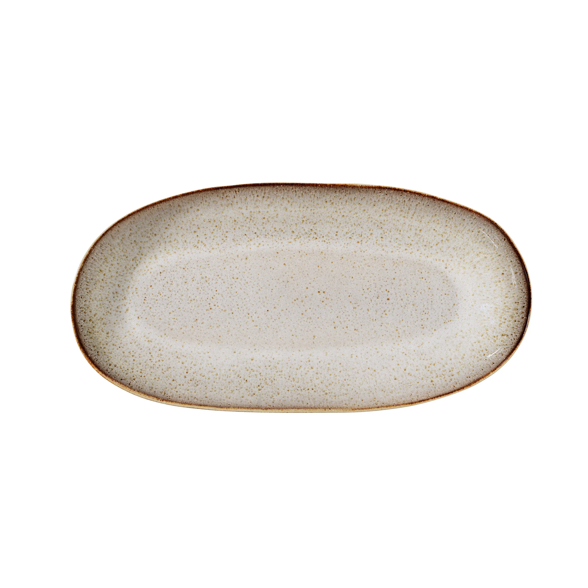 #020 Brown Stoneware Glazed Serving Plate L34cm x W16cm Hire Price - £8 Minimum Order 3 Current Stock Available 12