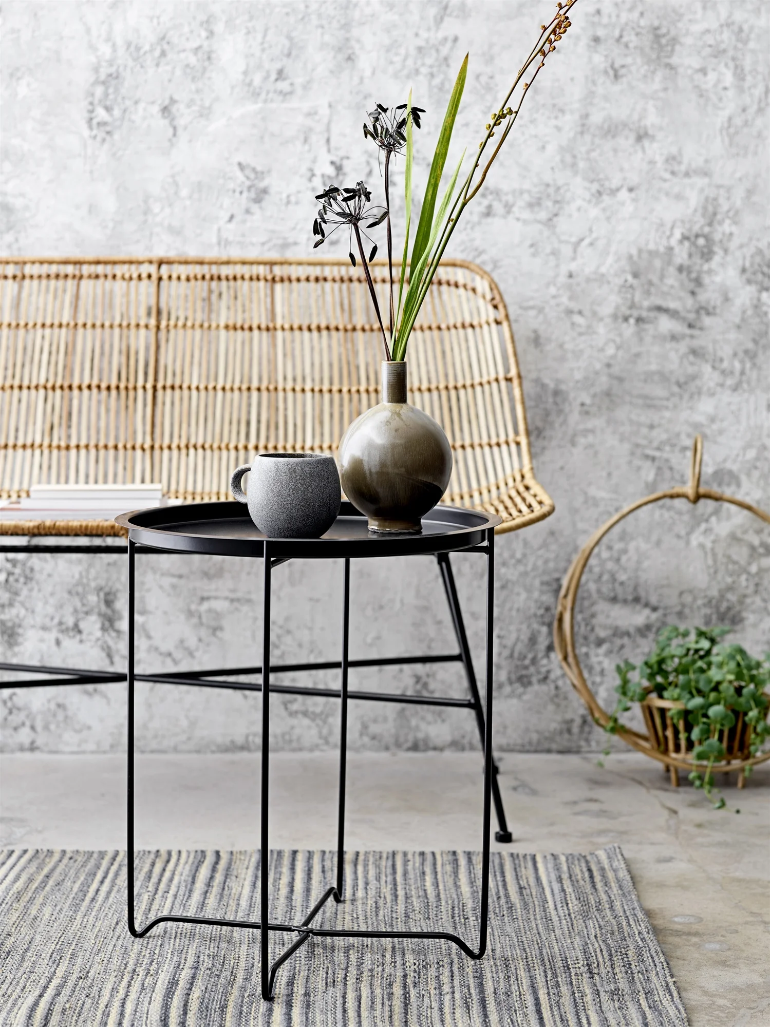 Large Bamboo Cane Hanging Planter