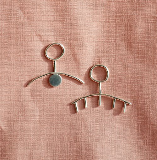 Hello You Earrings - Silver