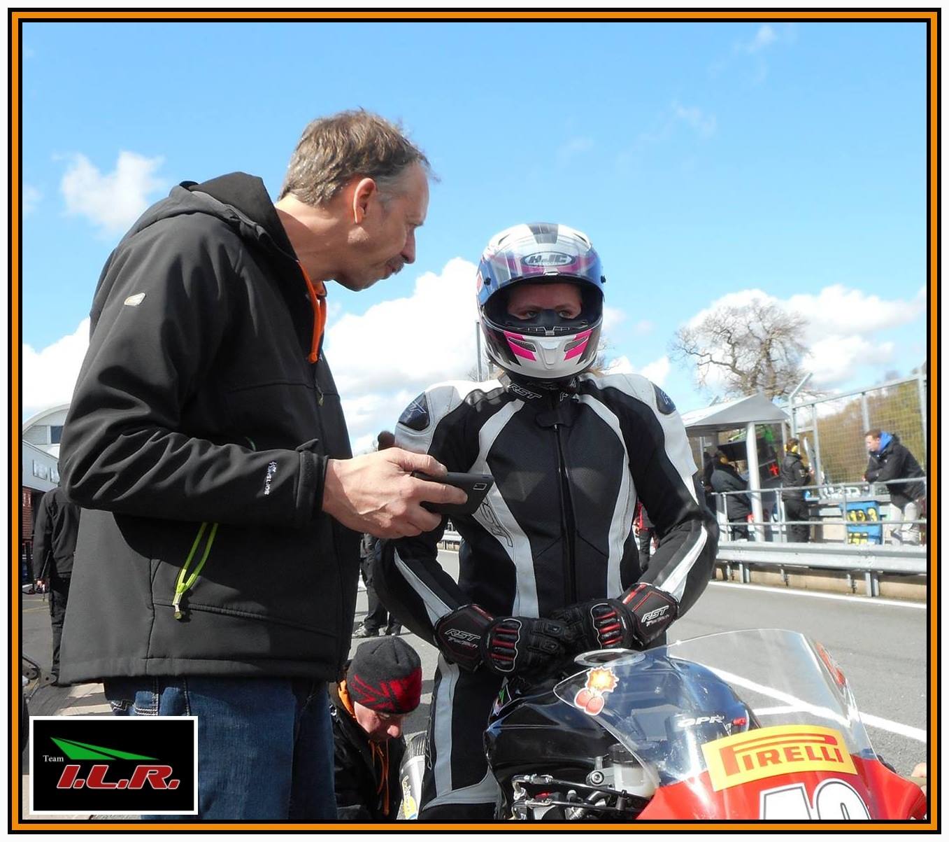 Nadieh with her dad Alex at Oulton Park