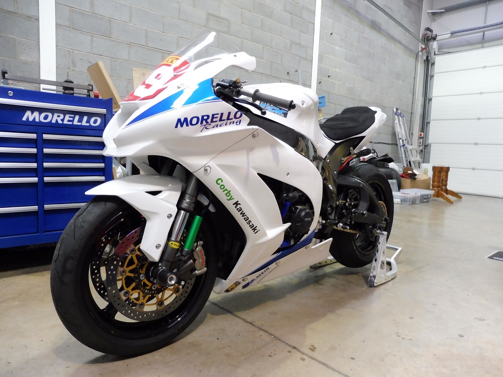Nadieh's new weapon, a 2016 Kawasaki ZX10R, purchased from Morello Racing