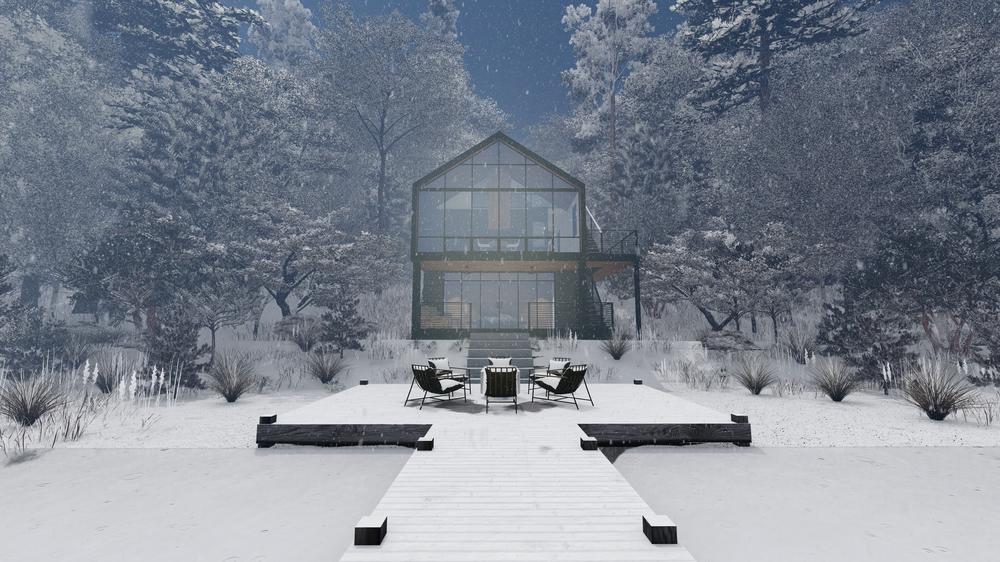Snow Rendering Architecture Le Rosey School | Carving A New Student