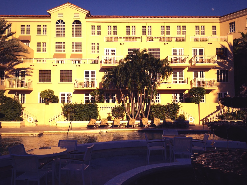 Our beautiful hotel in Aventura, Florida.