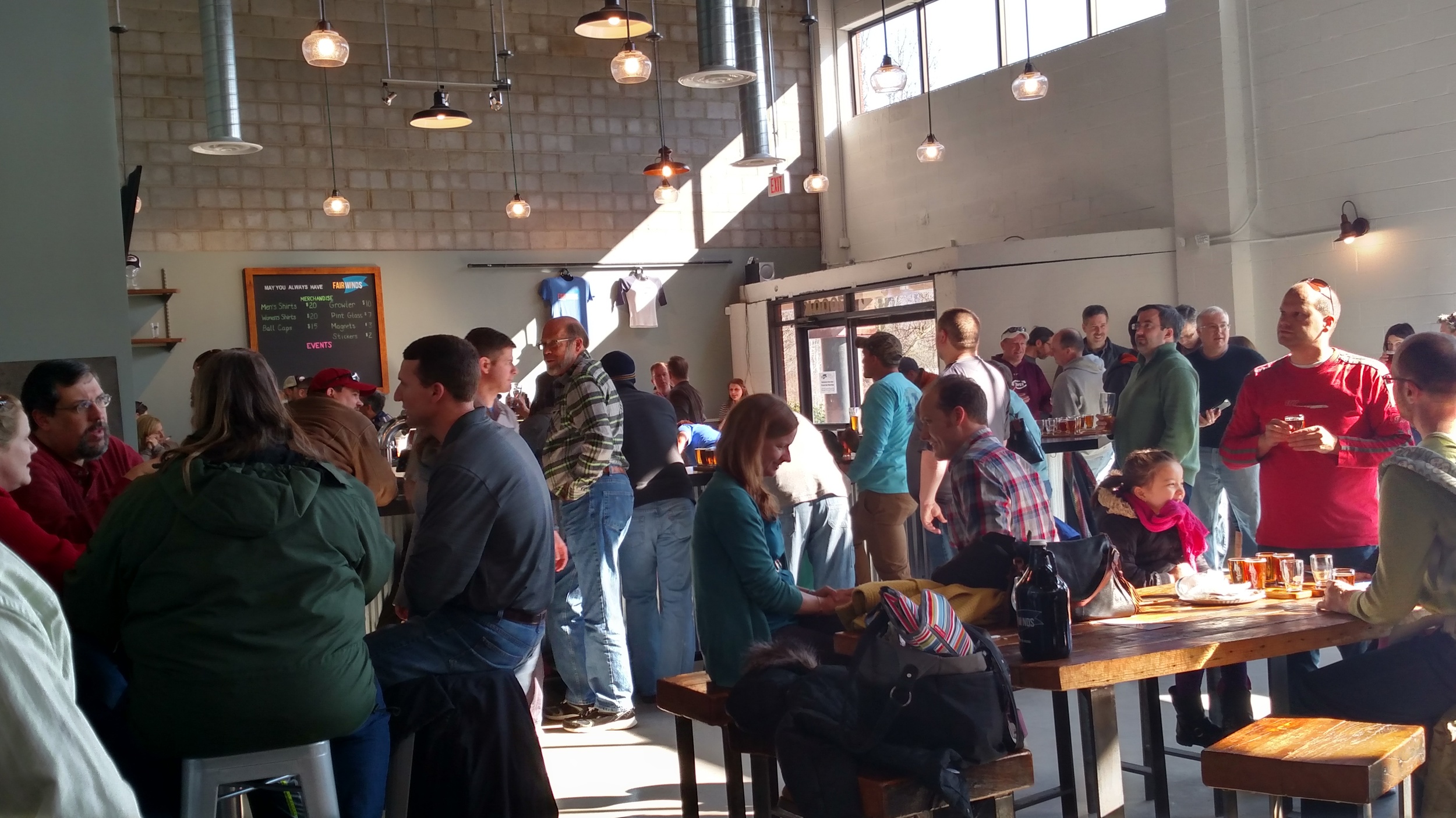 Fair Winds Brewing taproom