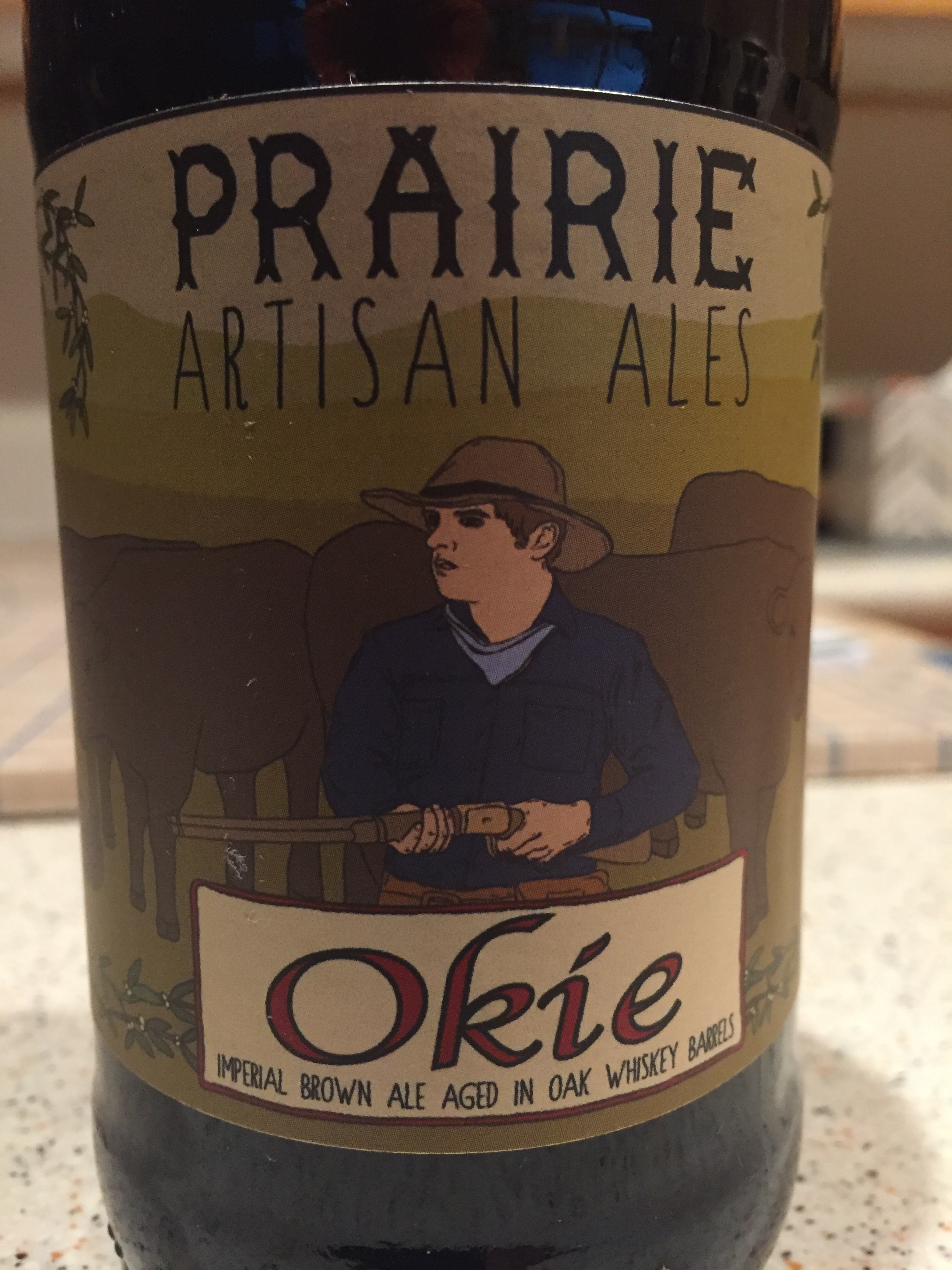 Meet the Okie - the real deal for whiskey aged beers. 