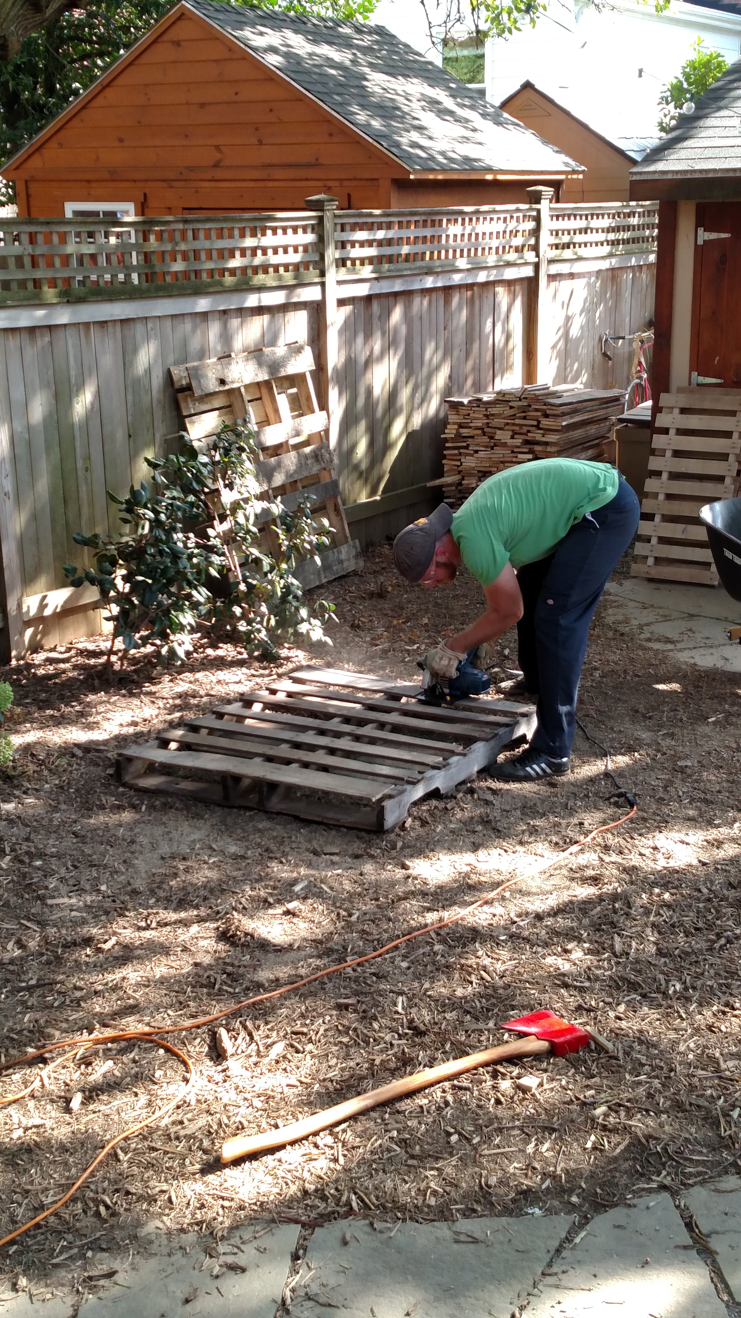 Disassembling pallet wood, by any means necessary