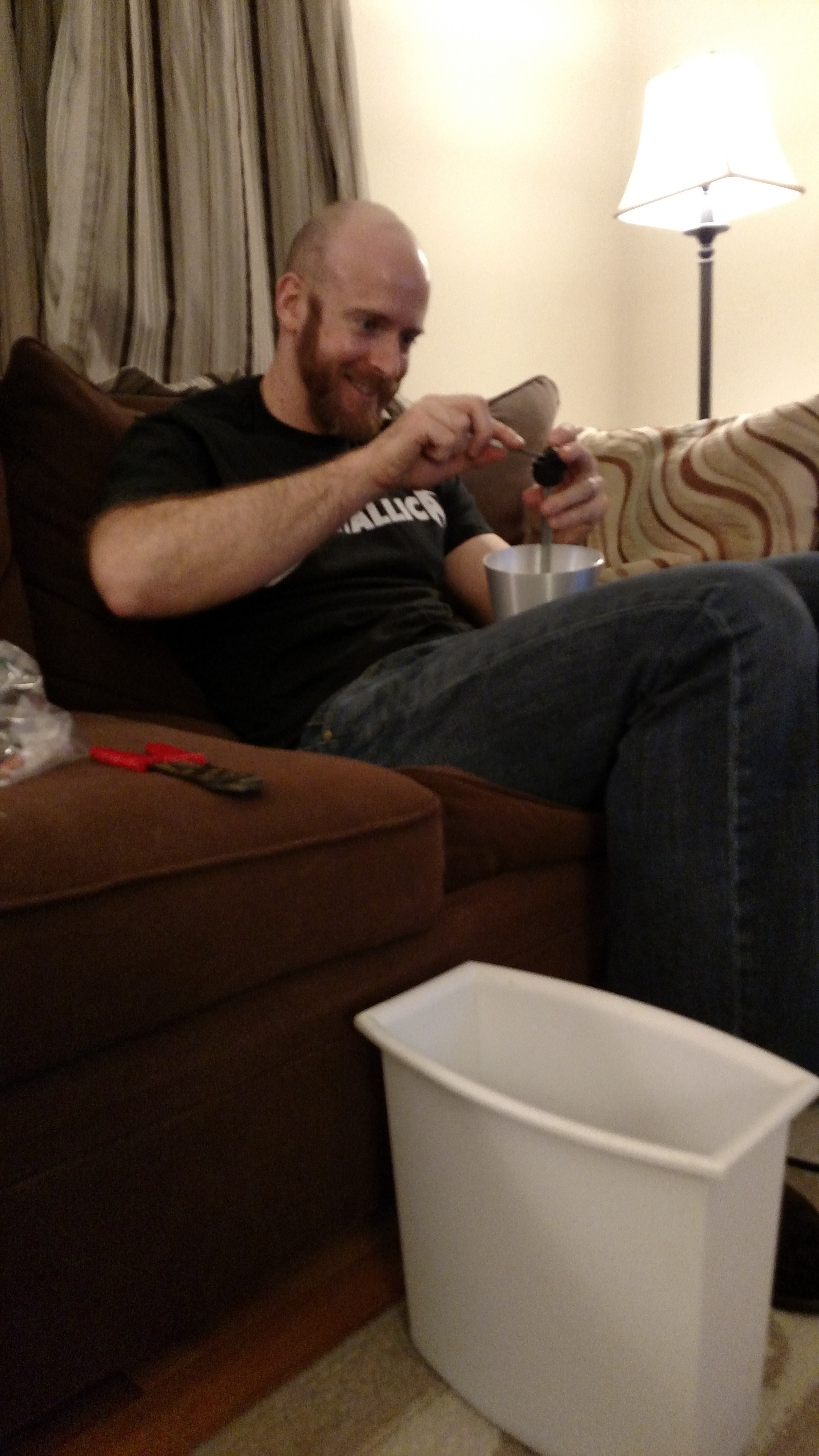 Brew Hubby Eric doing a little rewiring