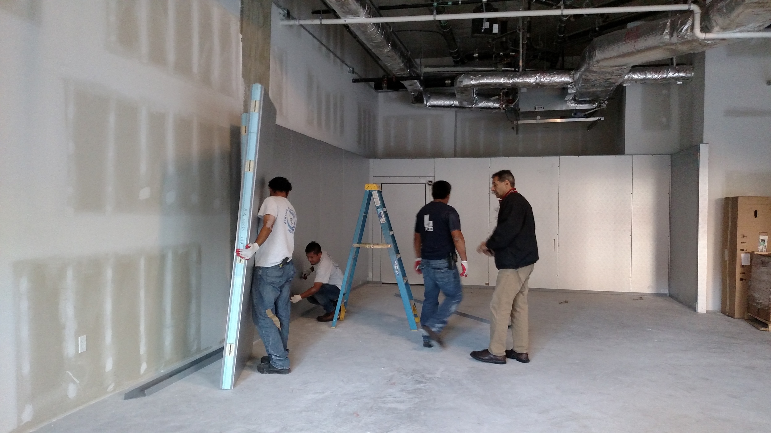 In goes the walk-in cooler