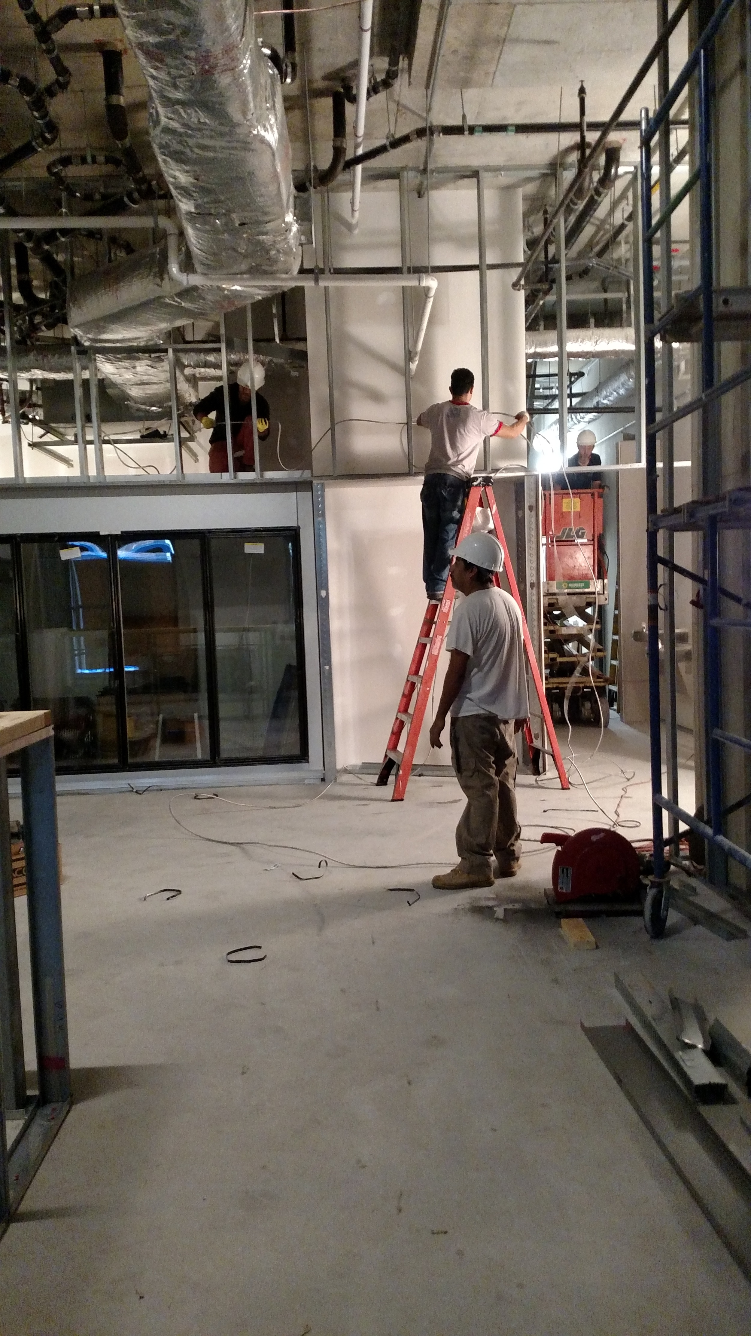 Our first electrical conduit going in