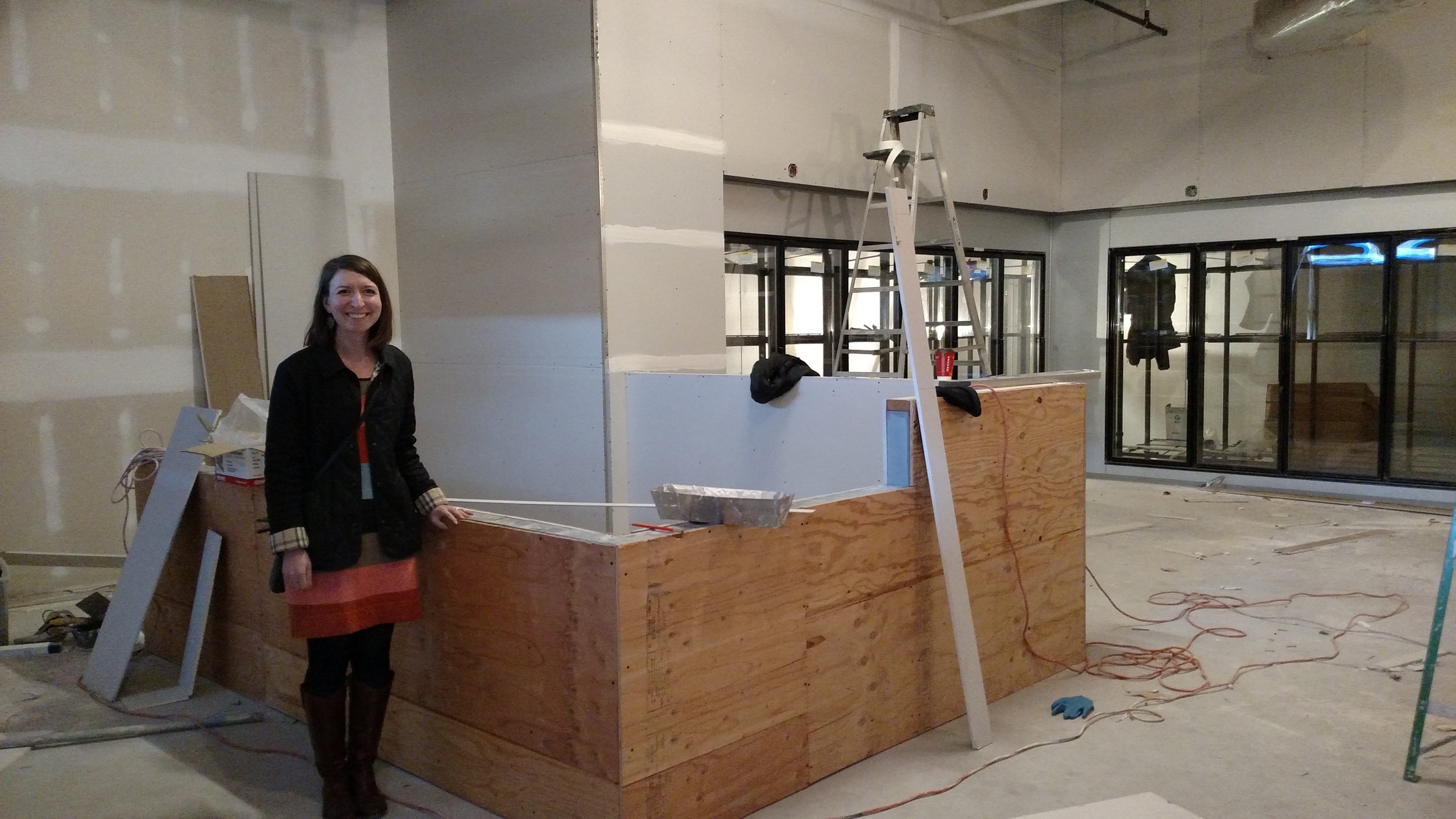 We were so happy to have walls!