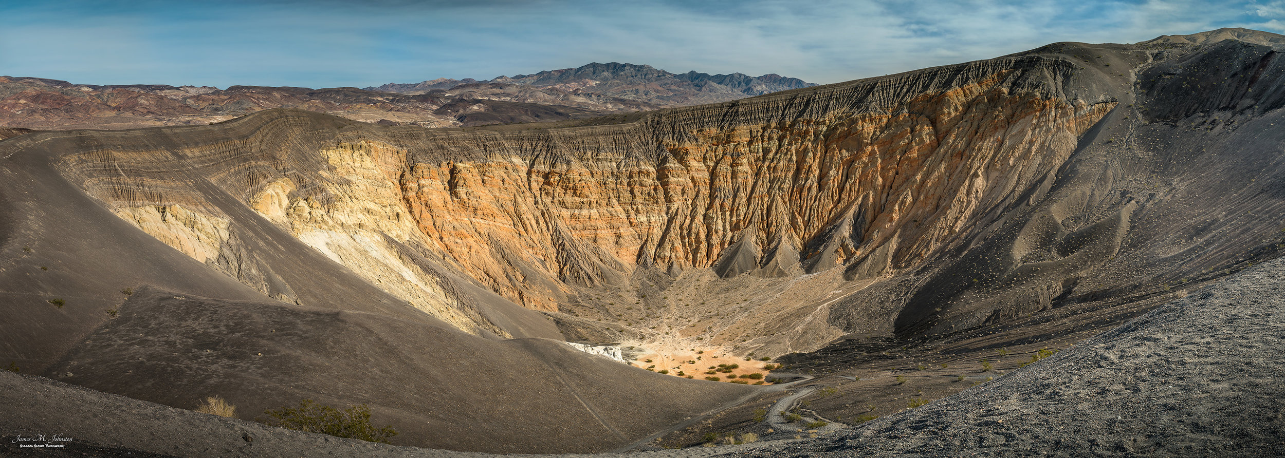 Ubehebe Crater In Panorama