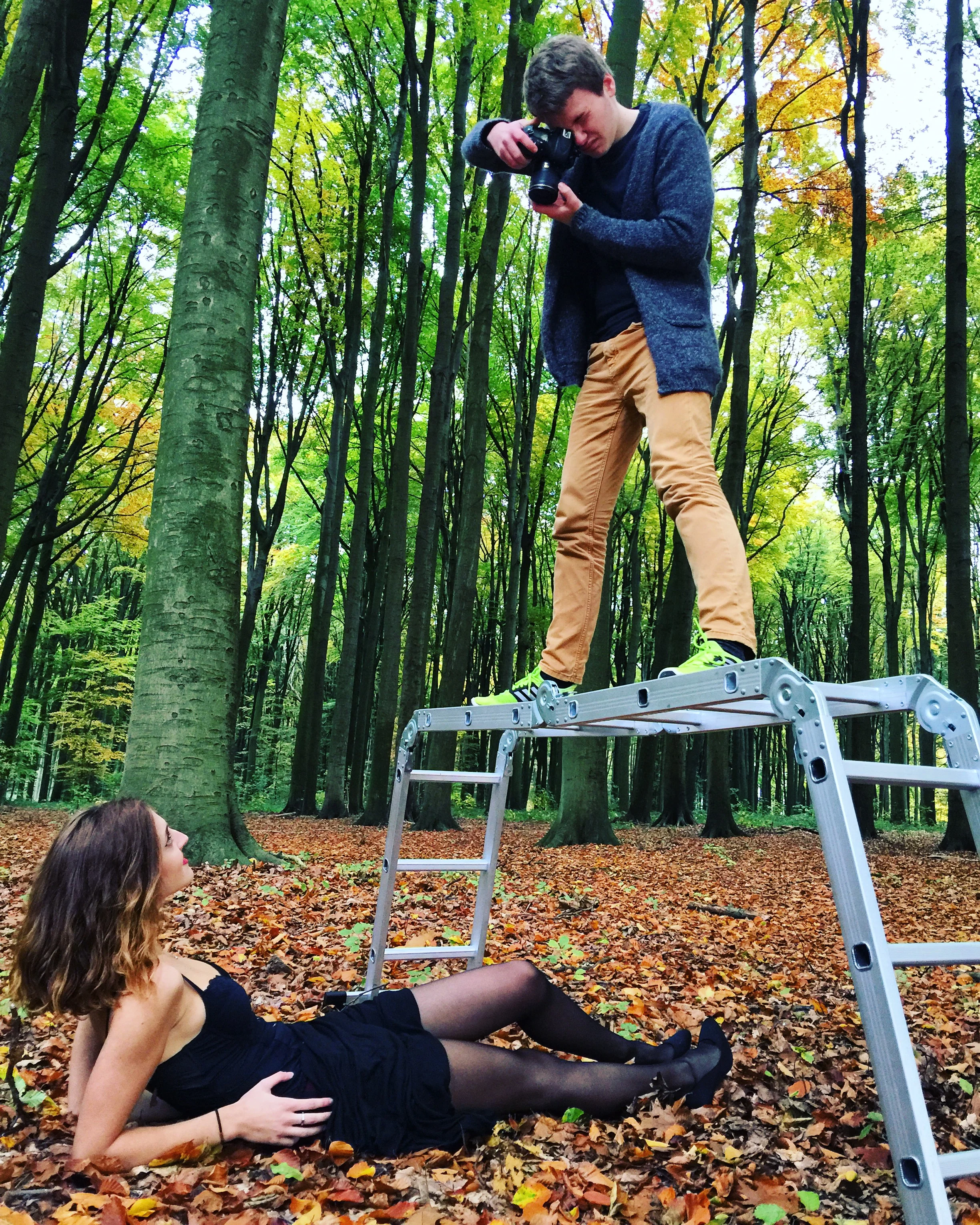 A sneaky little behind the scenes look into how the image was taken.