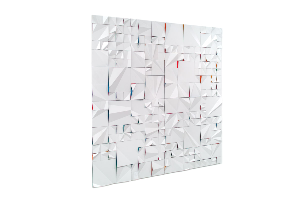 Kai (2012-2015), from 100x100 cm to 1400x400x10cm, polished and painted aluminum