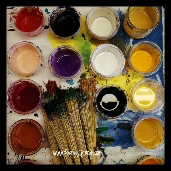 Studio preparations.