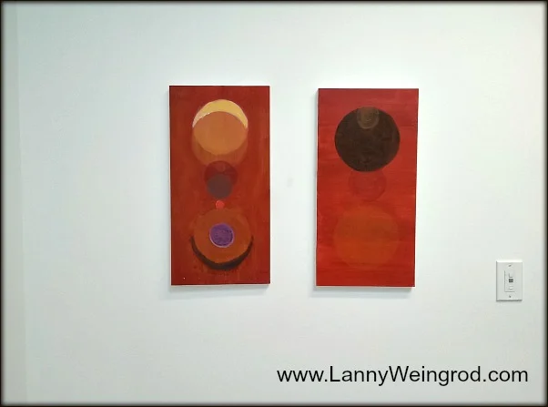 Untitled I and II ~ Acrylic on Wood Panel, 8"x24"